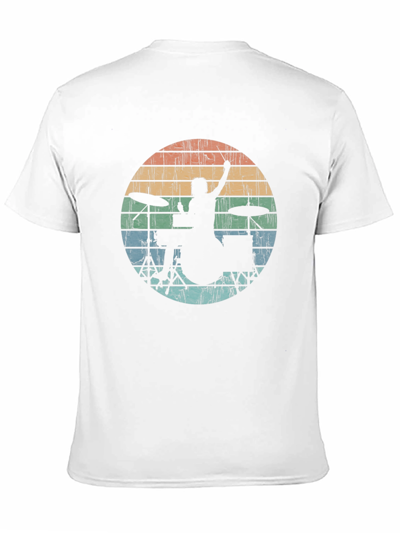 Retro Drummer Silhouette Tee