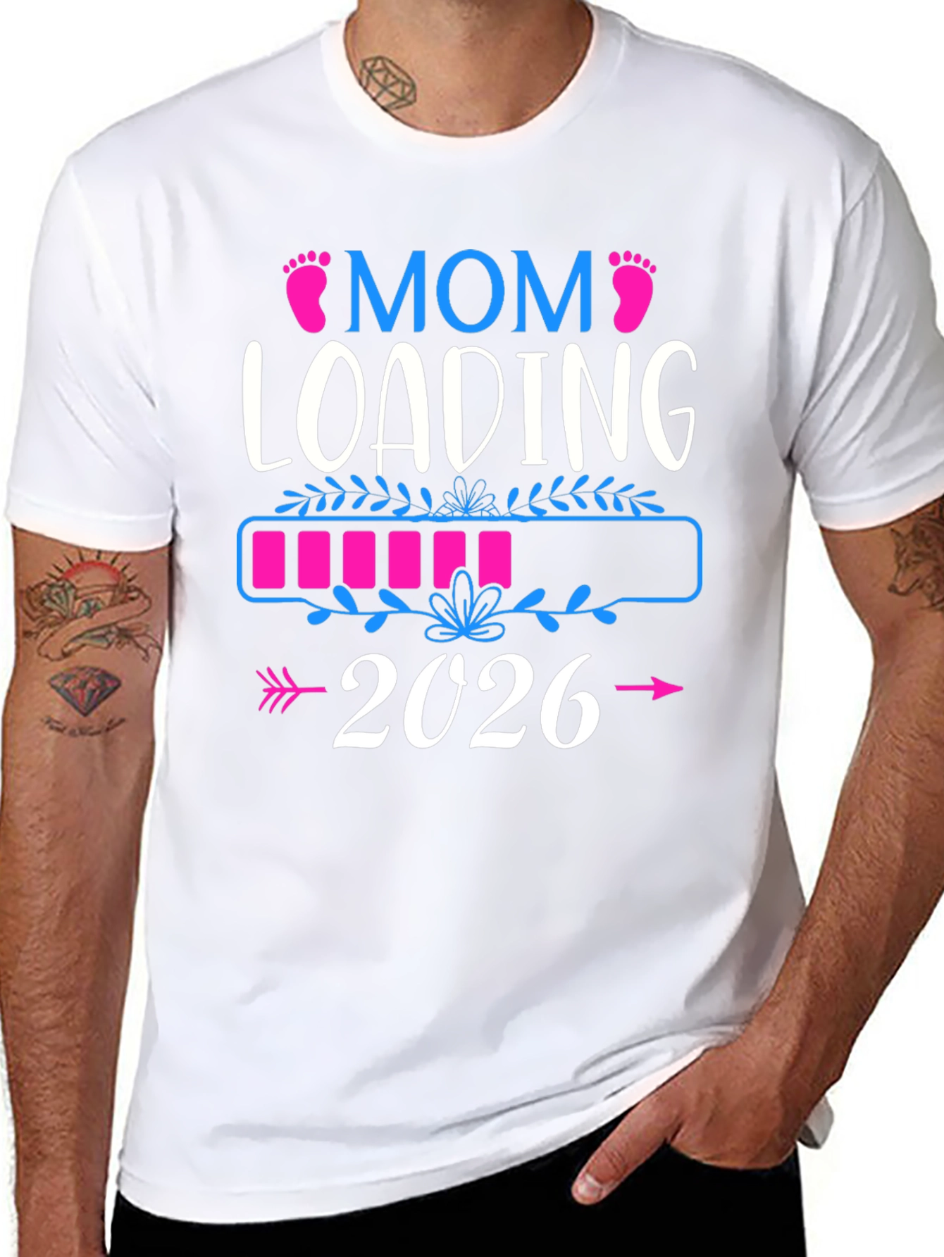 Mom Loading 2026 Pregnancy Announcement Shirt