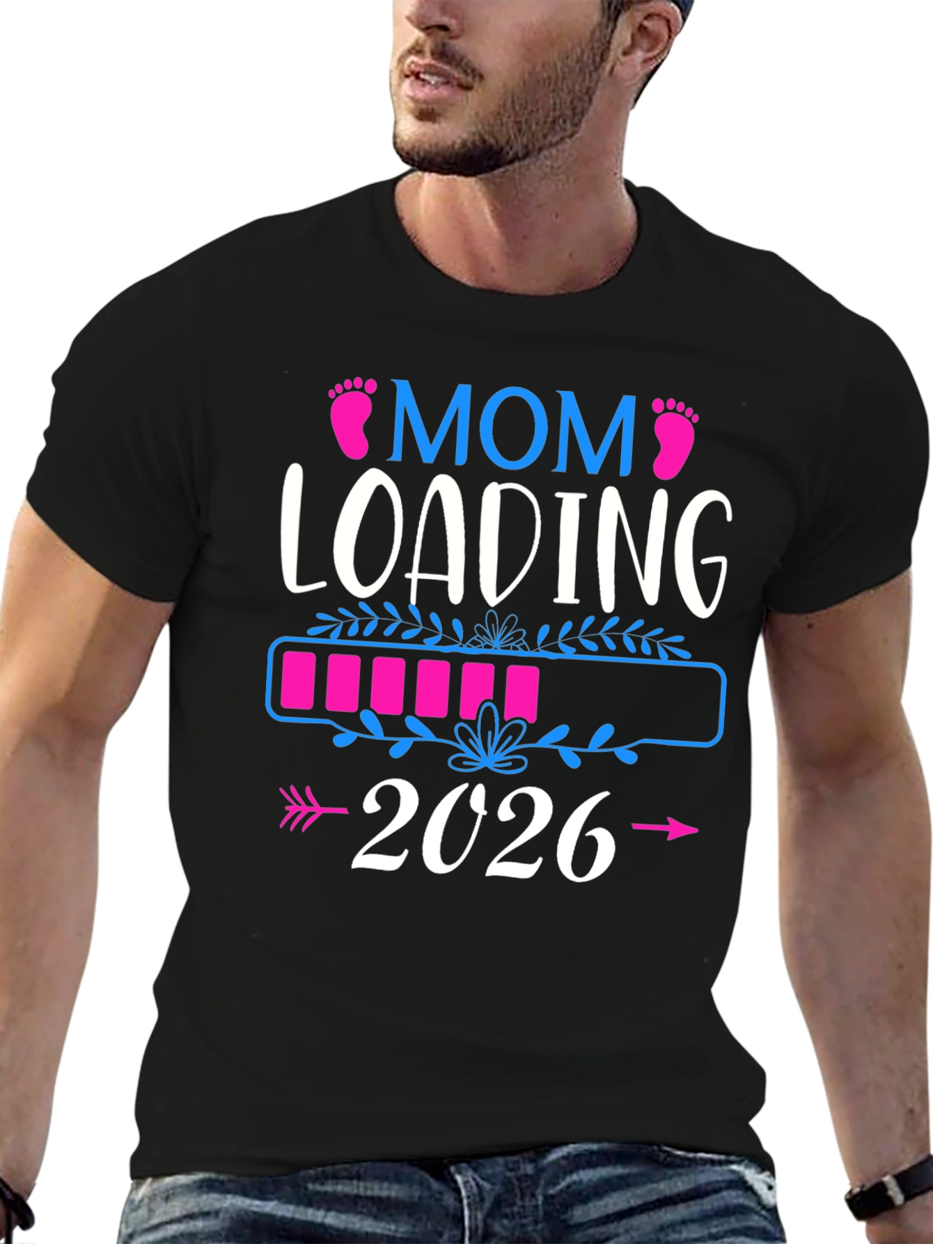 Mom Loading 2026 Pregnancy Announcement Shirt