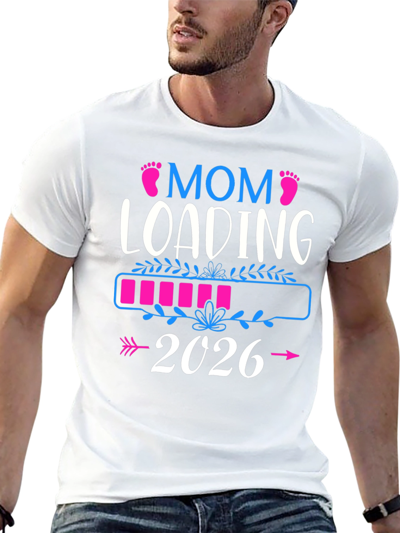 Mom Loading 2026 Pregnancy Announcement Shirt