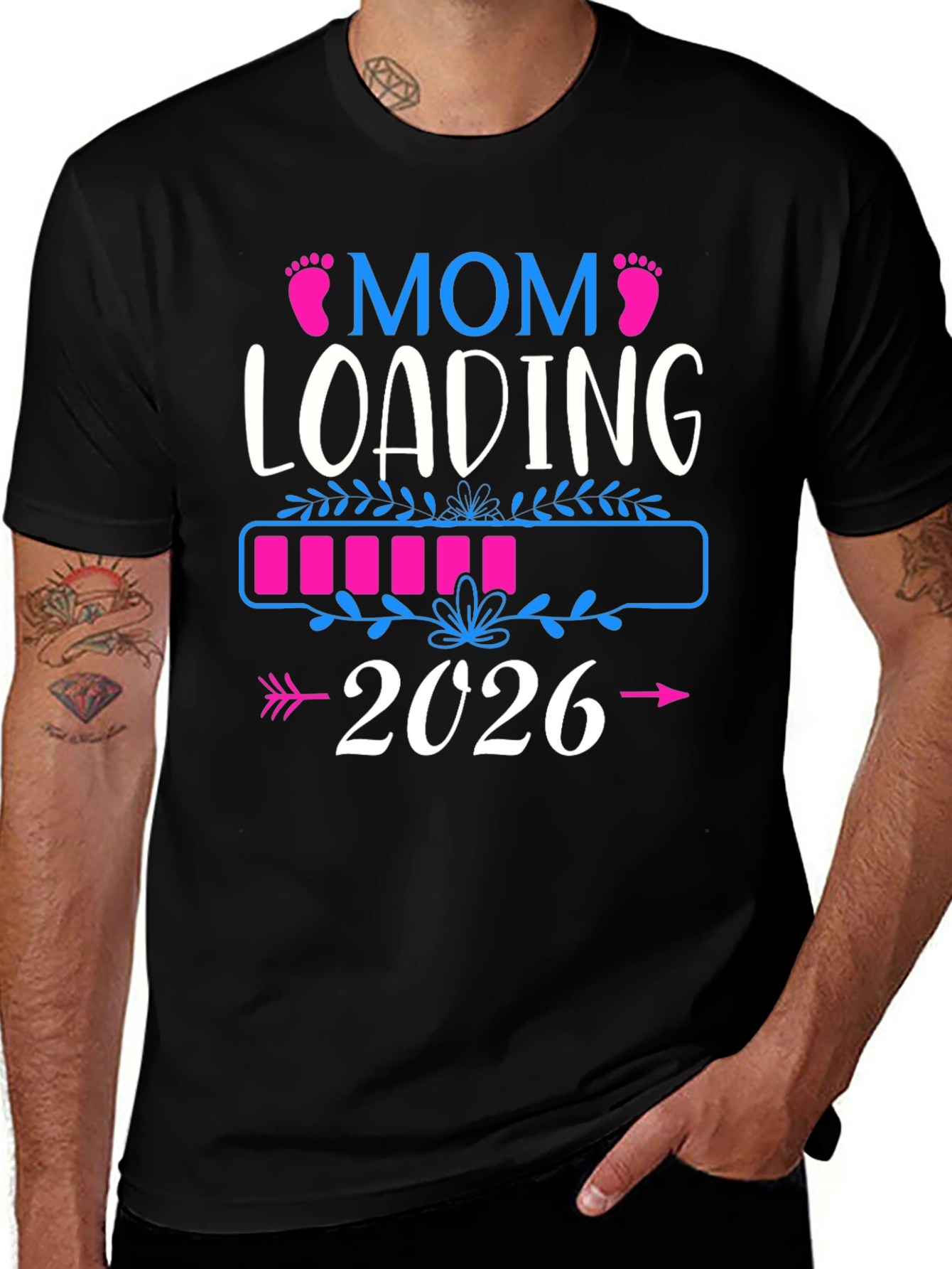 Mom Loading 2026 Pregnancy Announcement Shirt