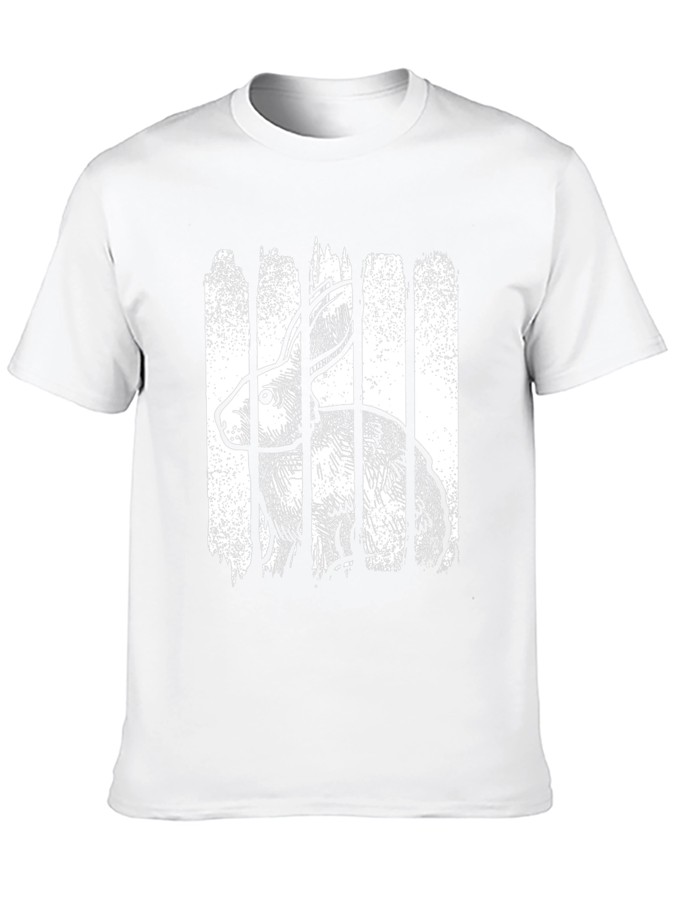 Rabbit in Bars Graphic Tee - Unique Design