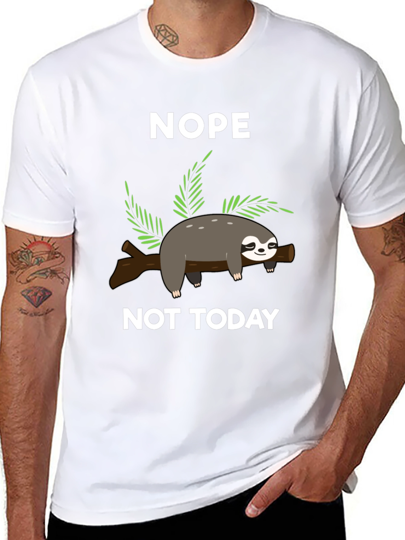 Nope Not Today Sloth T-Shirt