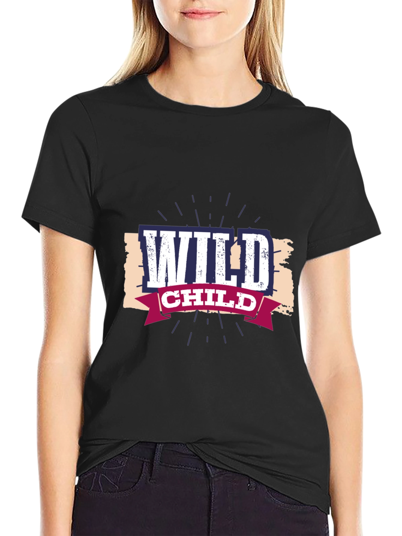 Wild Child Graphic Tee - Black