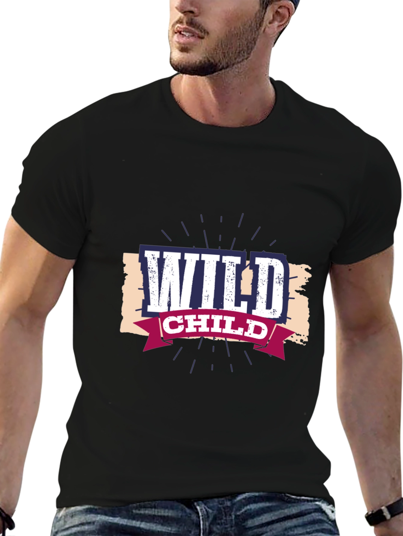 Wild Child Graphic Tee - Black