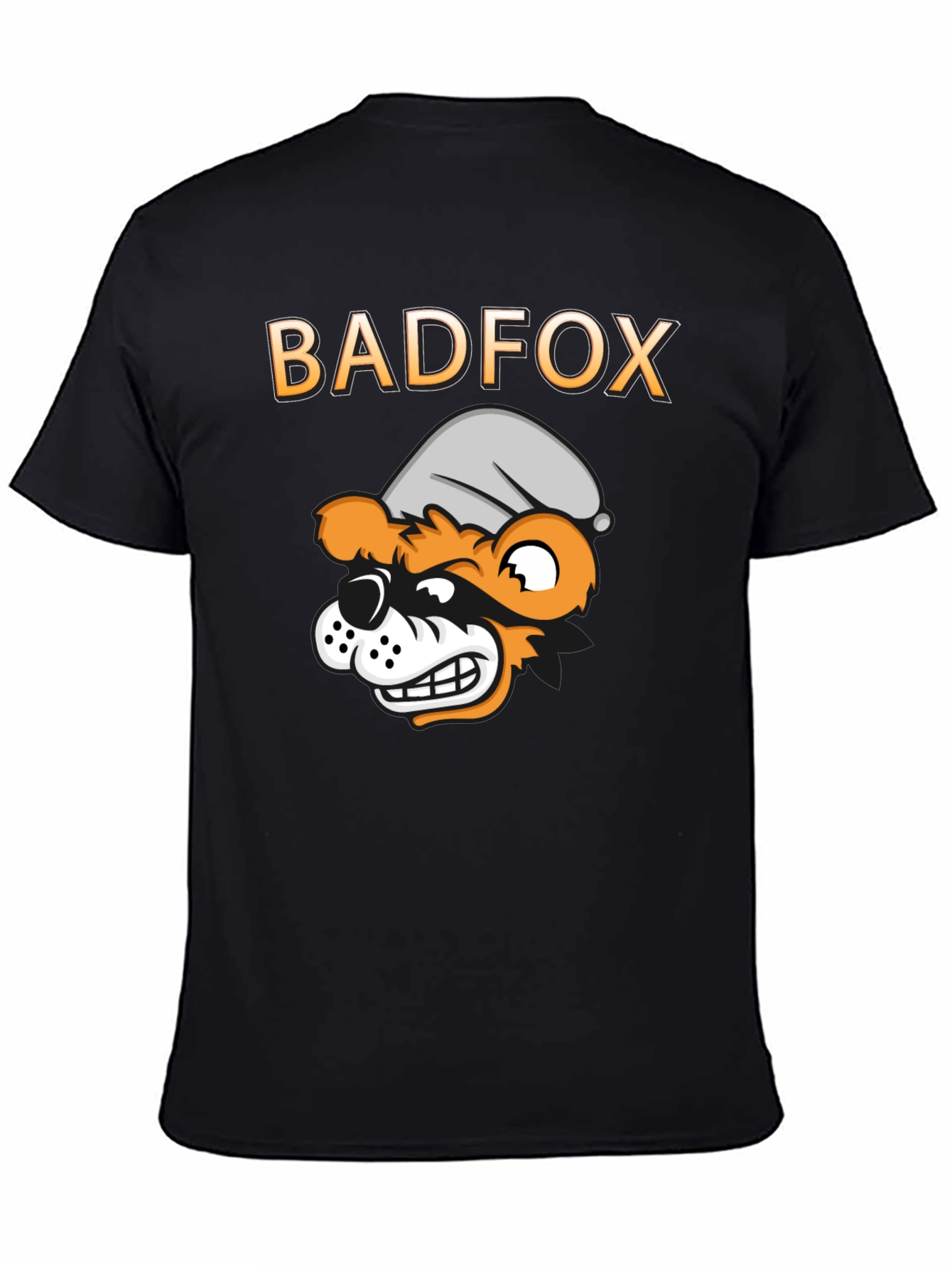 Bad Fox Cartoon Graphic Print T-Shirt