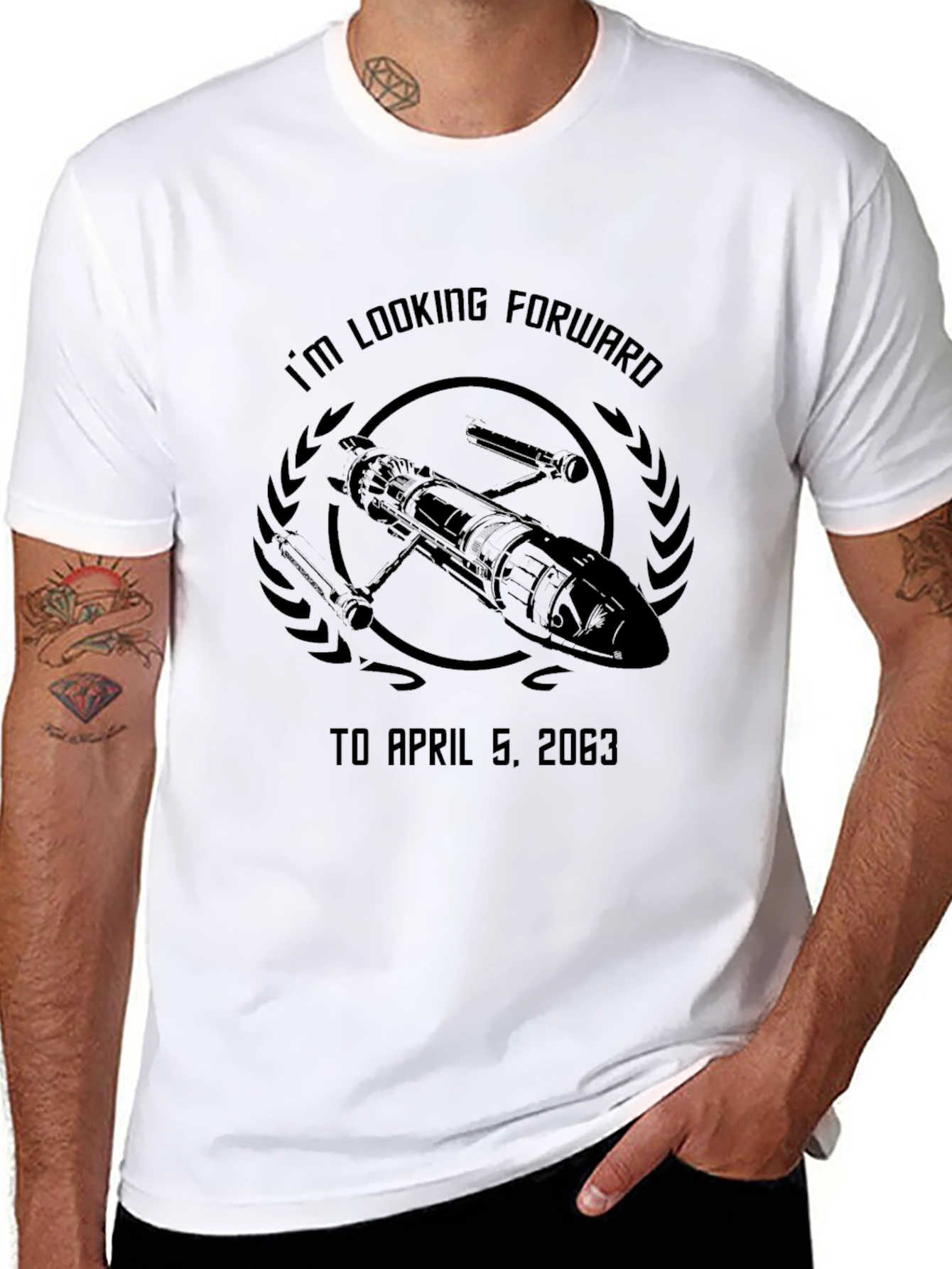 Im Looking Forward to April 5 2063 T-Shirt