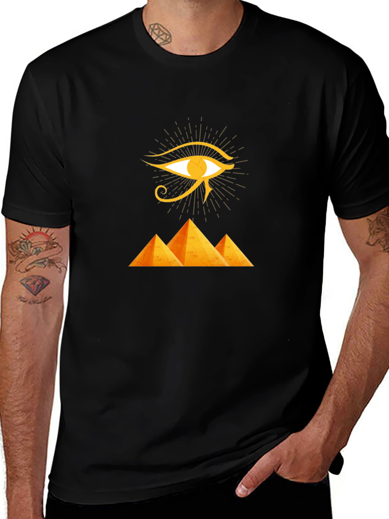 Eye of Ra Pyramid Black T-Shirt