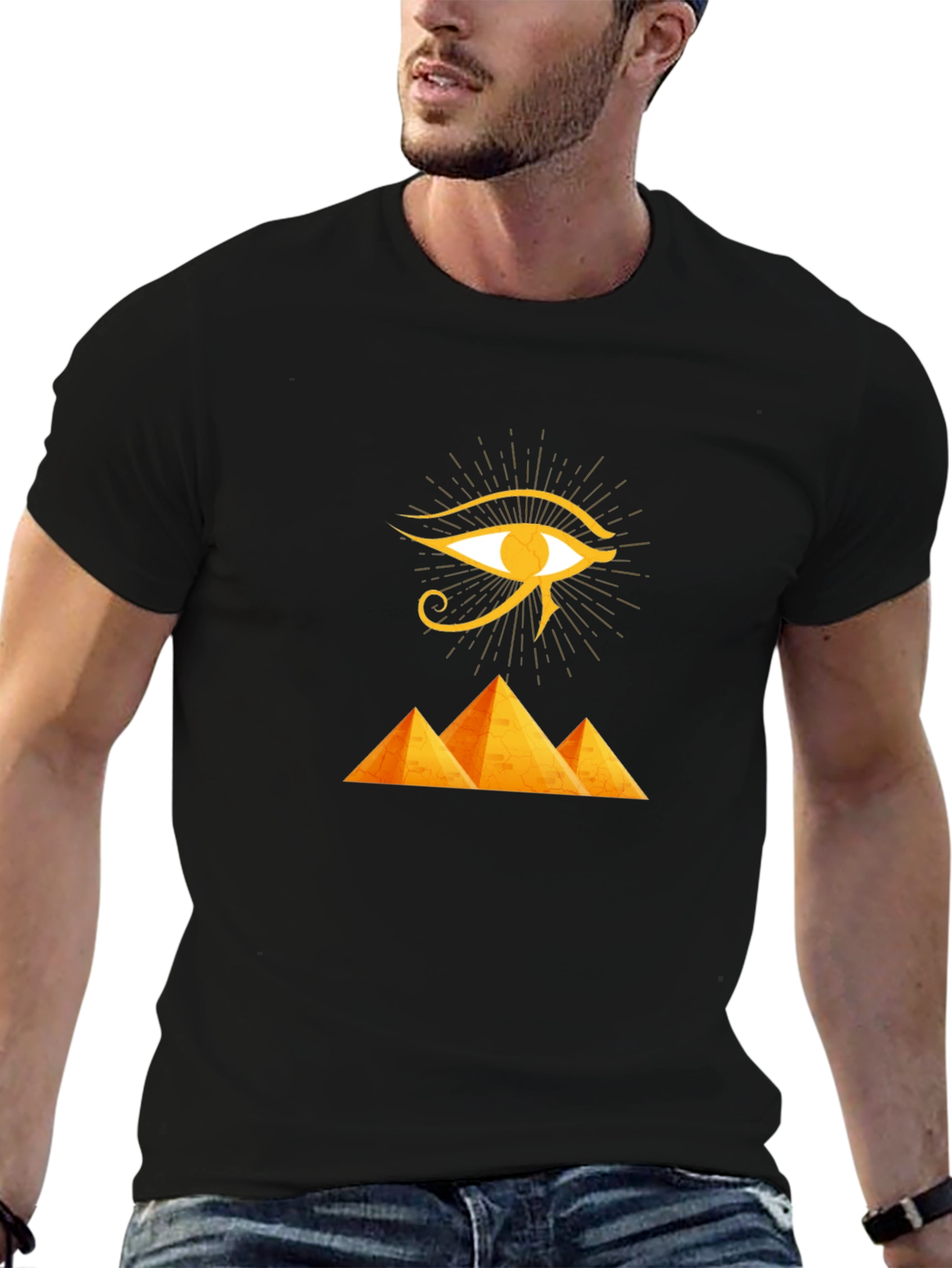 Eye of Ra Pyramid Black T-Shirt