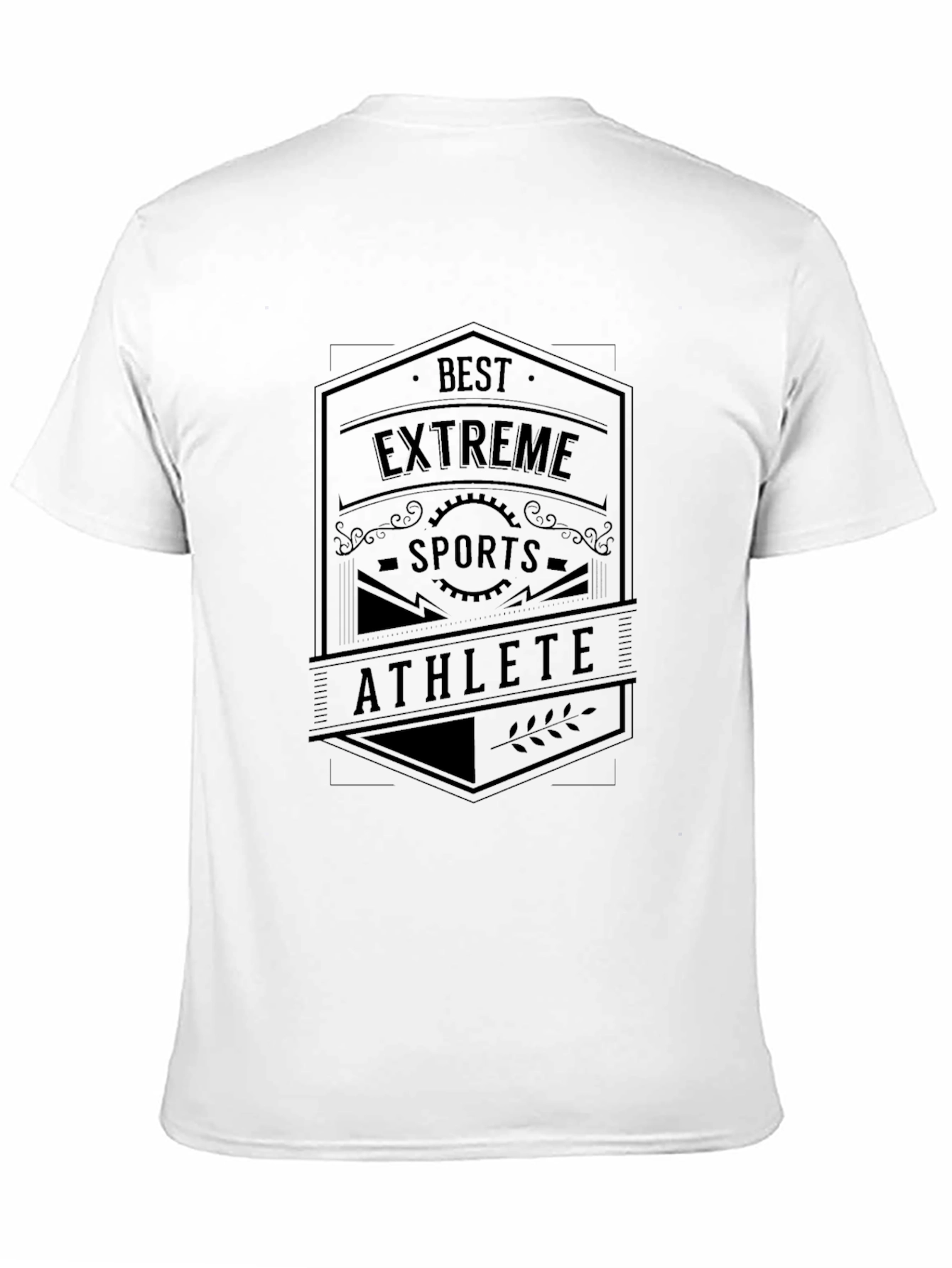 Best Extreme Sports Athlete Graphic T-Shirt - Black