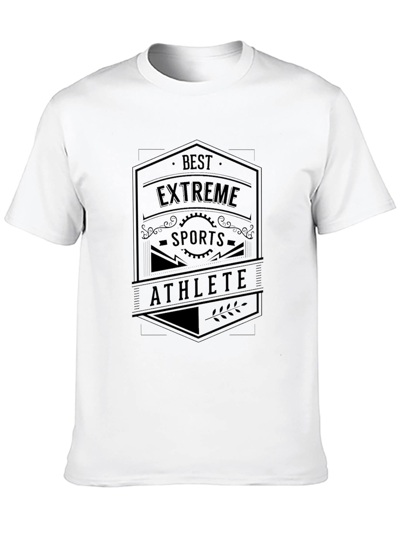 Best Extreme Sports Athlete Graphic T-Shirt - Black