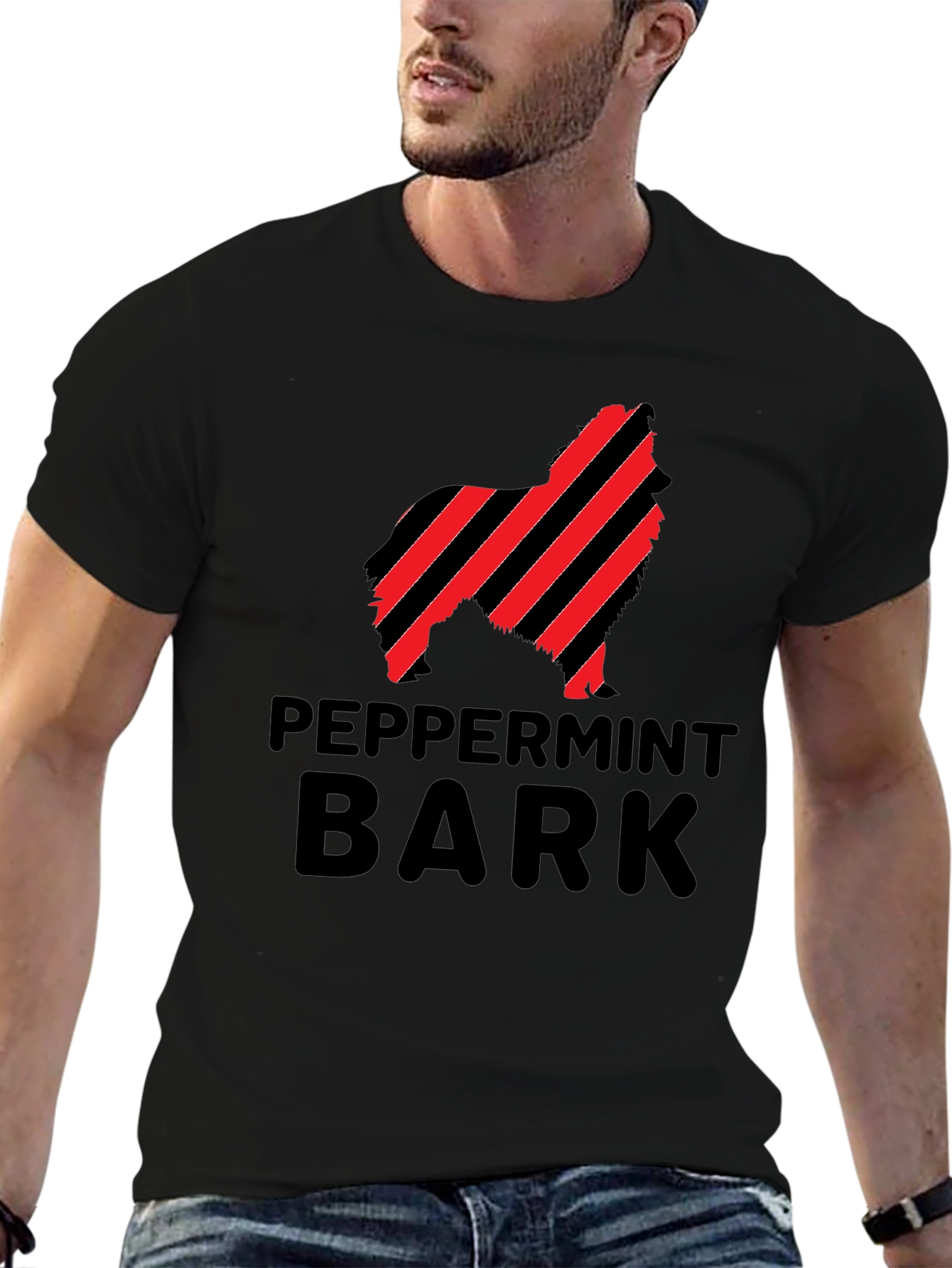 Peppermint Bark Dog Graphic Tee