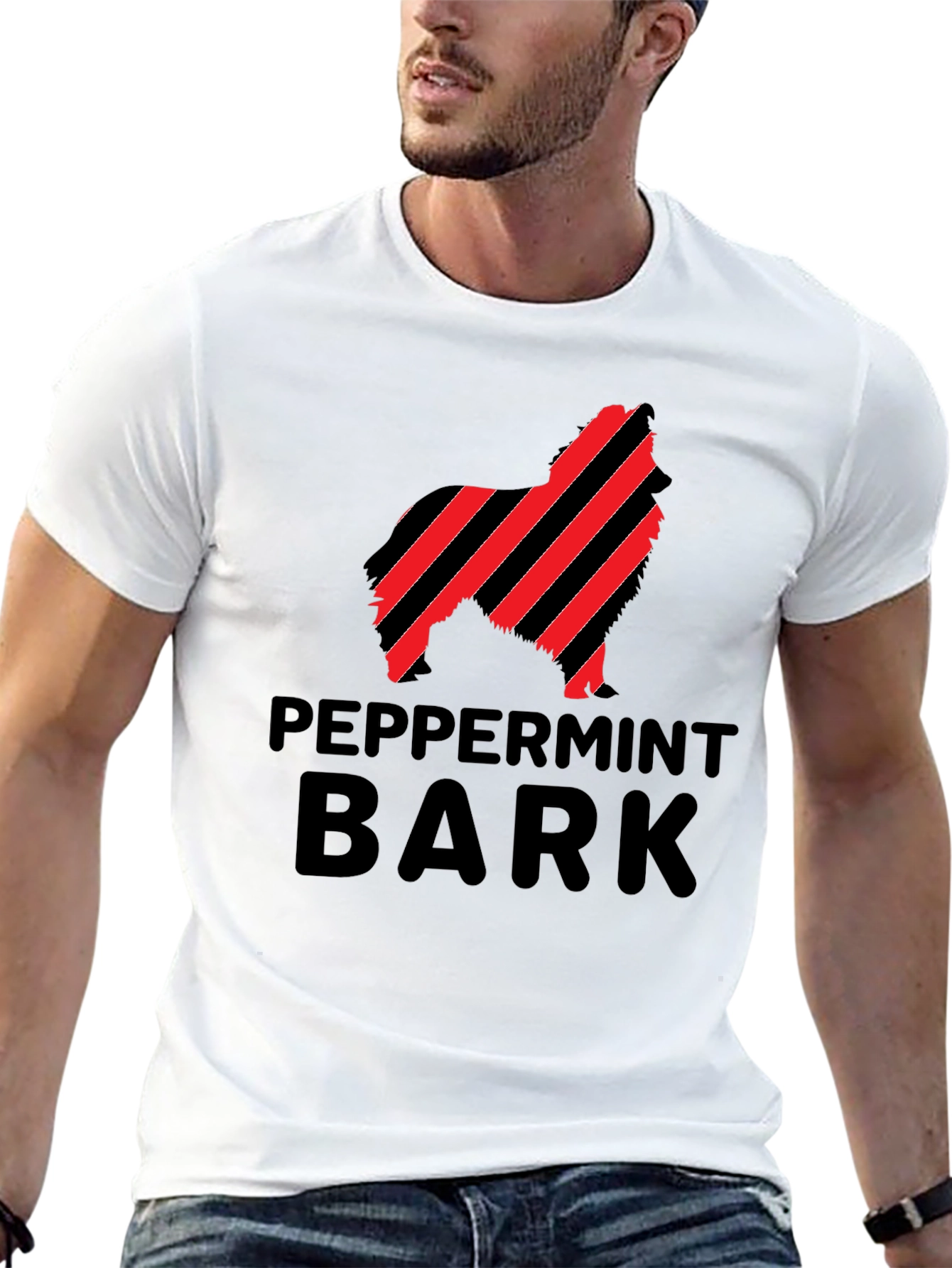 Peppermint Bark Dog Graphic Tee