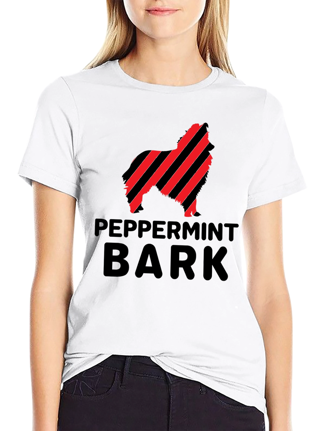 Peppermint Bark Dog Graphic Tee