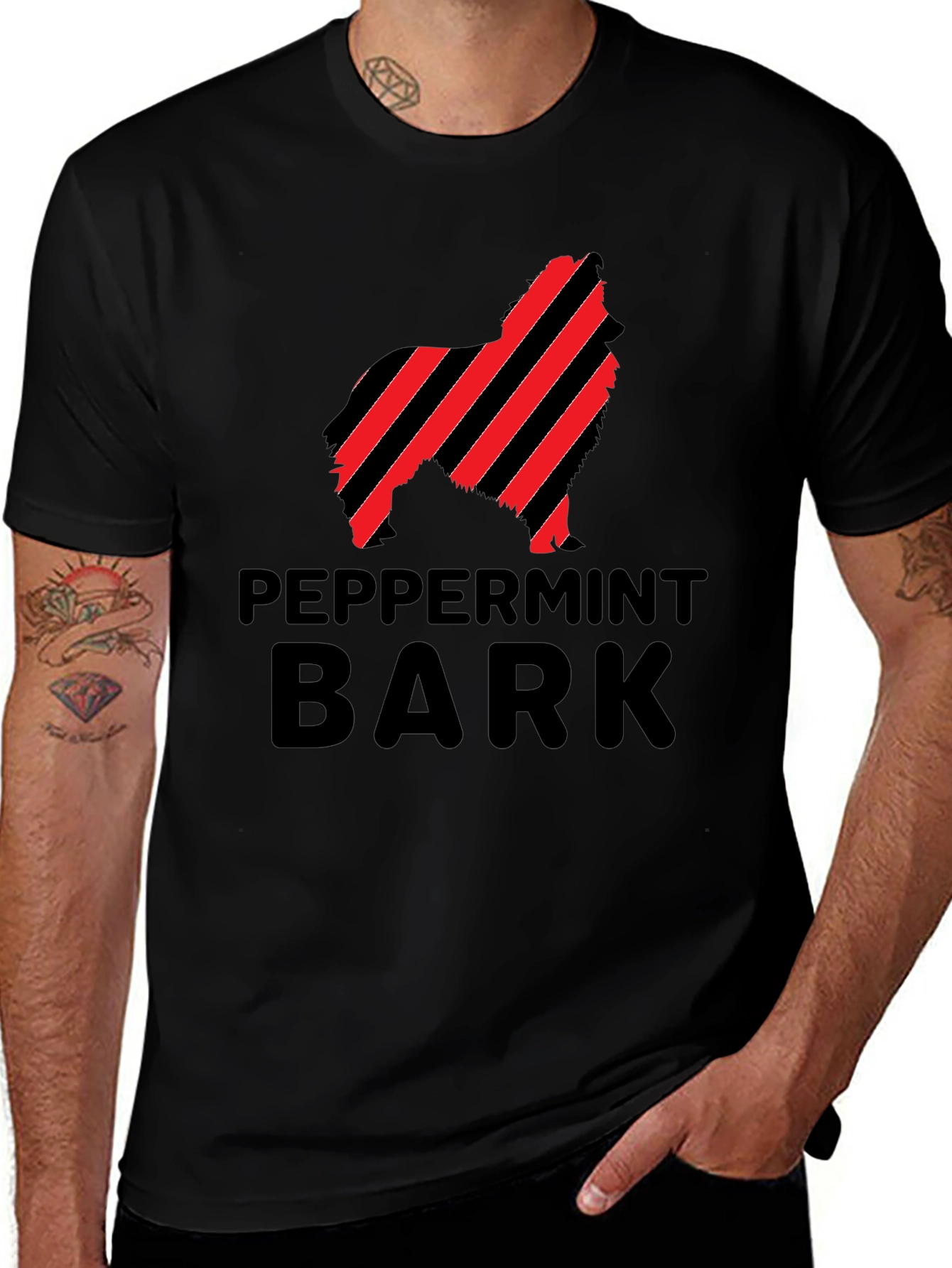 Peppermint Bark Dog Graphic Tee