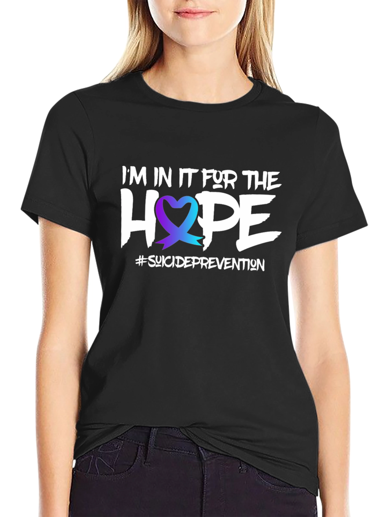 Hope Suicide Prevention Ribbon T-Shirt