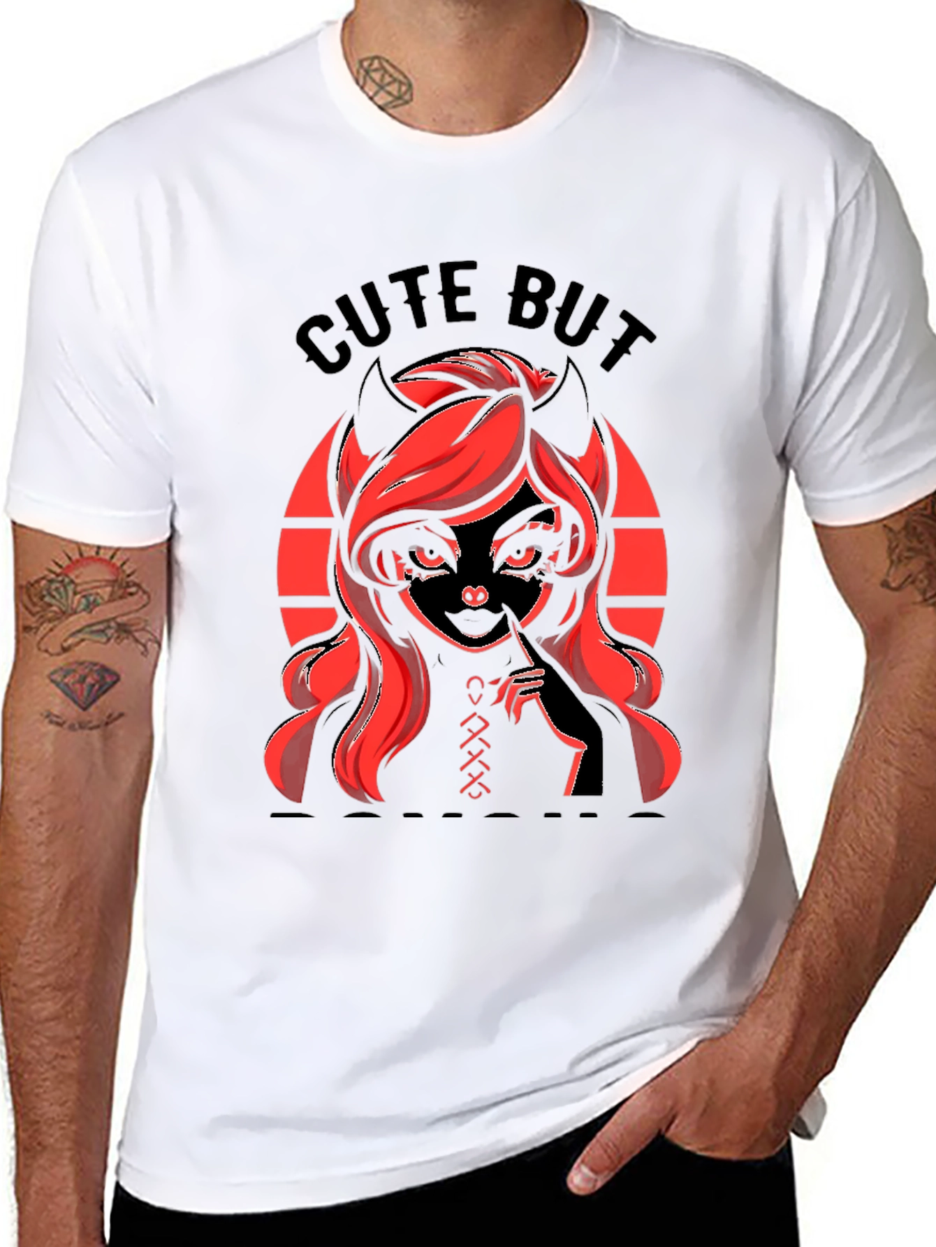 Cute But Devilish Graphic T-Shirt