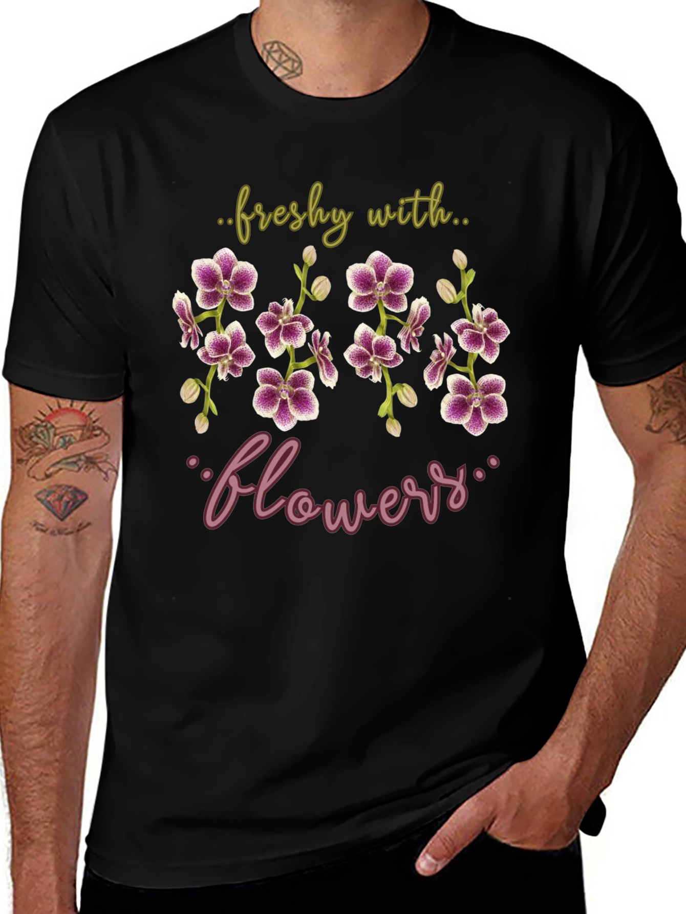 Freshy With Flowers Graphic T-Shirt