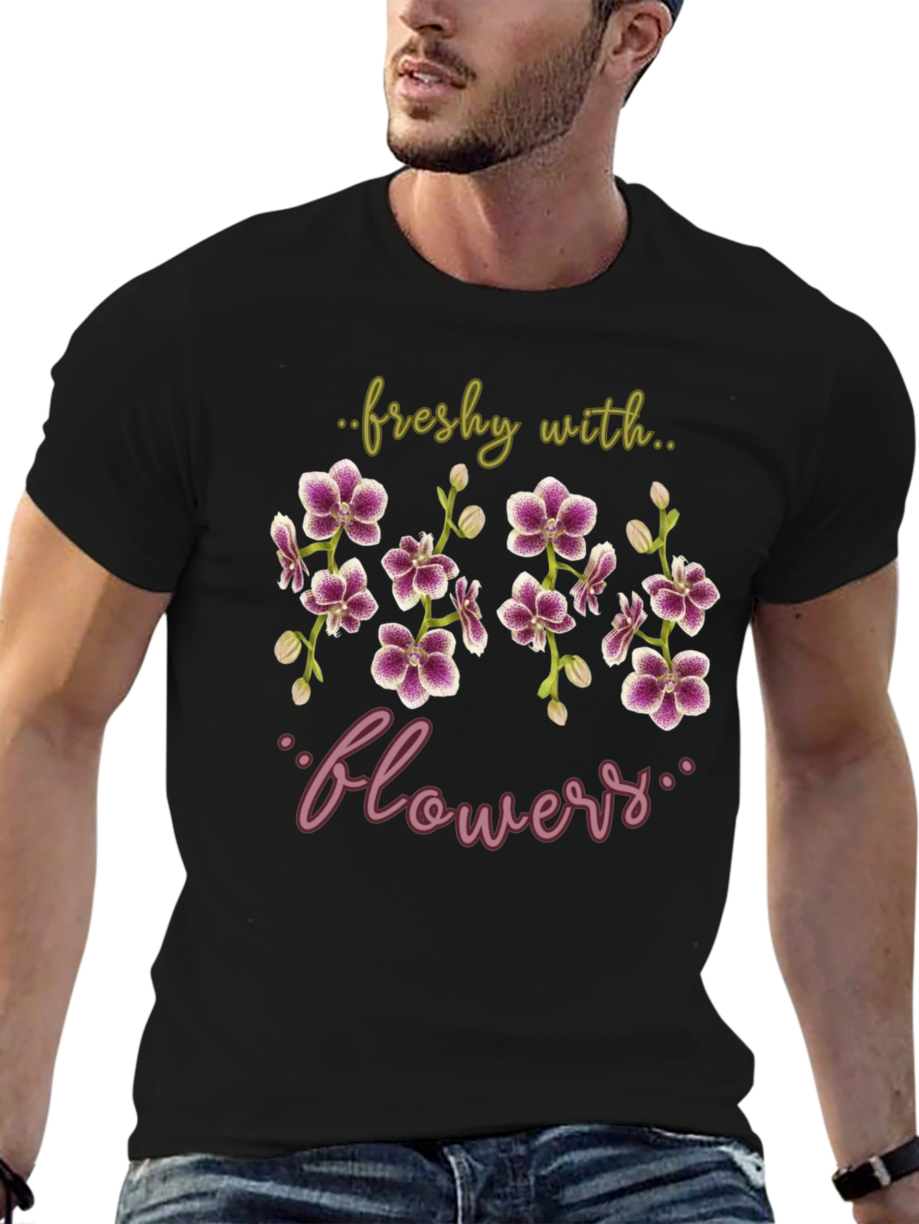 Freshy With Flowers Graphic T-Shirt