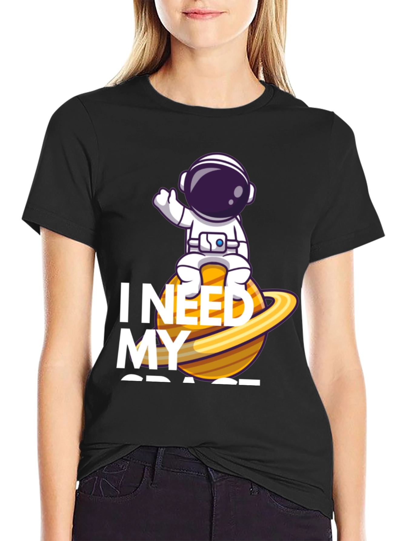 I Need My Space T-Shirt - Astronaut on Planet