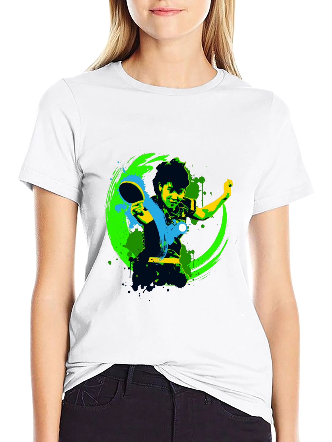 Ping Pong Player Graphic Tee