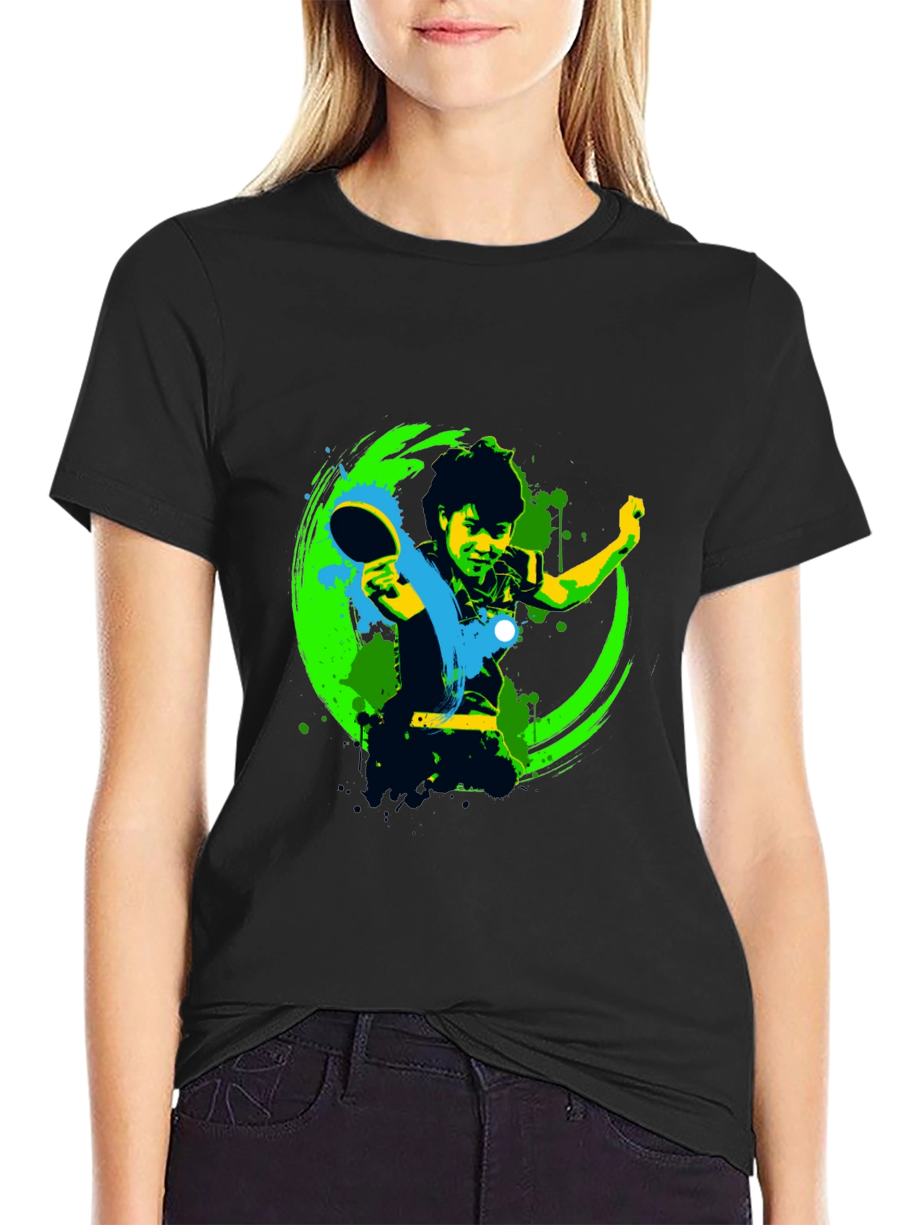 Ping Pong Player Graphic Tee