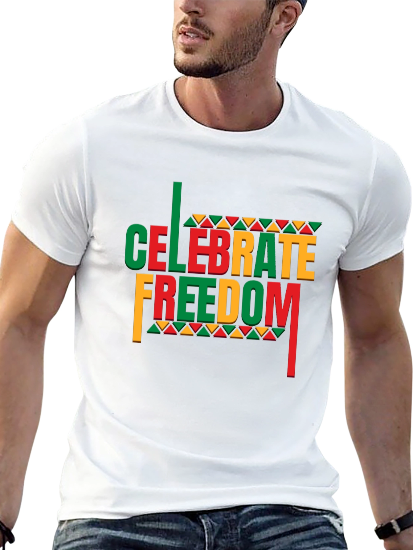 Celebrate Freedom Black Graphic Tee