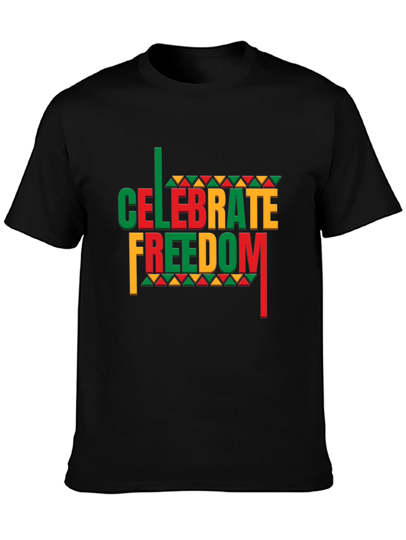 Celebrate Freedom Black Graphic Tee