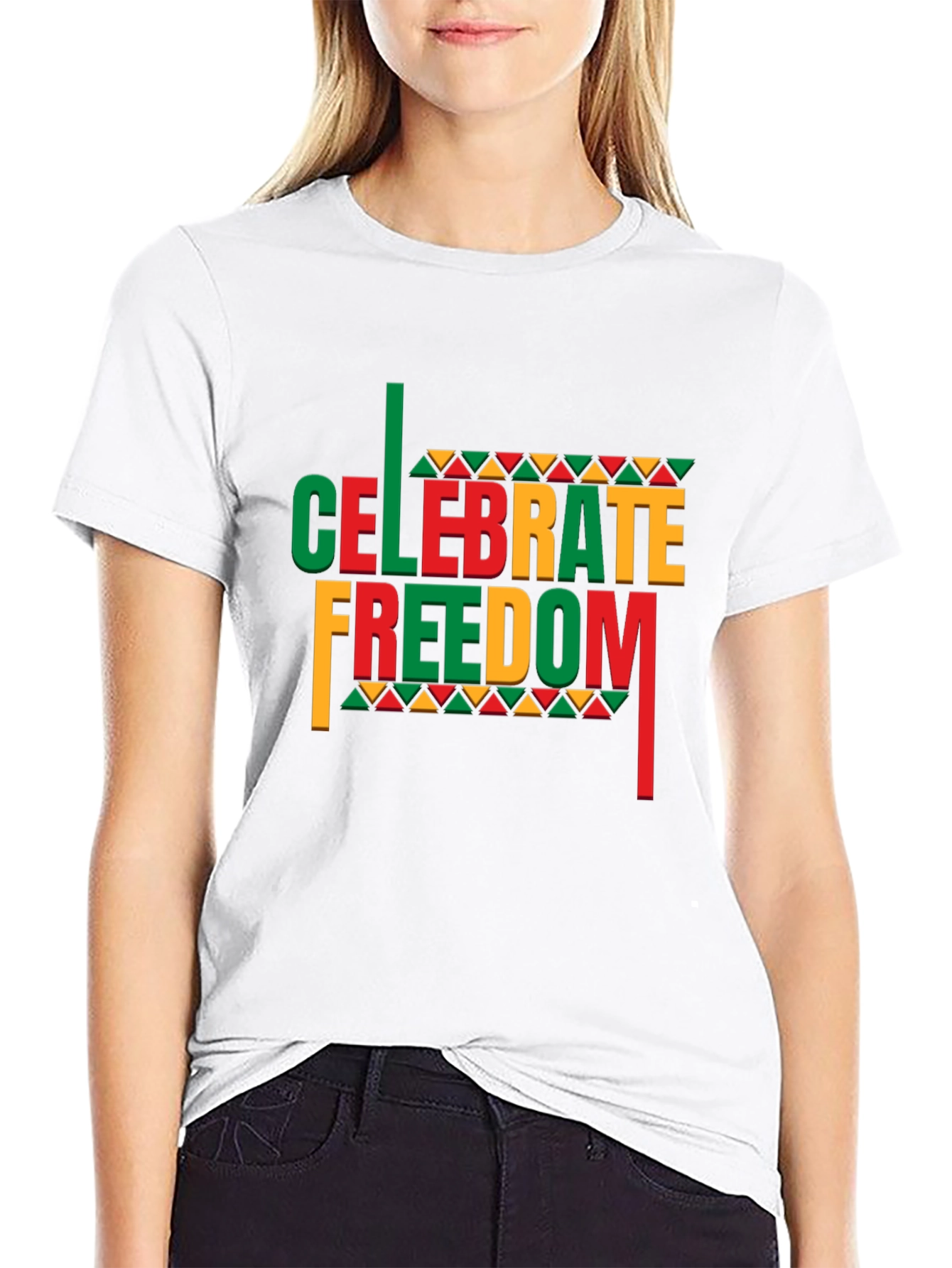 Celebrate Freedom Black Graphic Tee