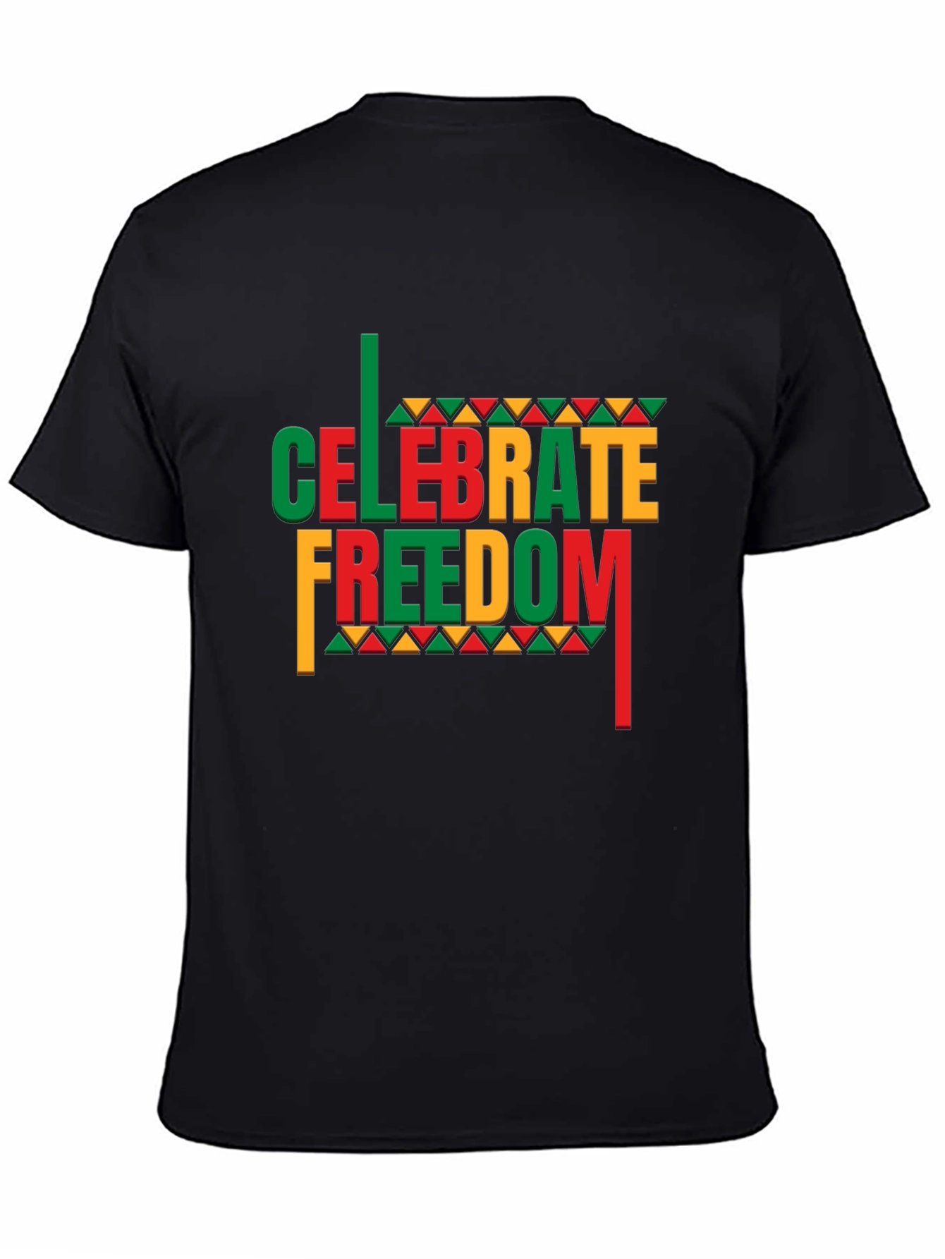Celebrate Freedom Black Graphic Tee