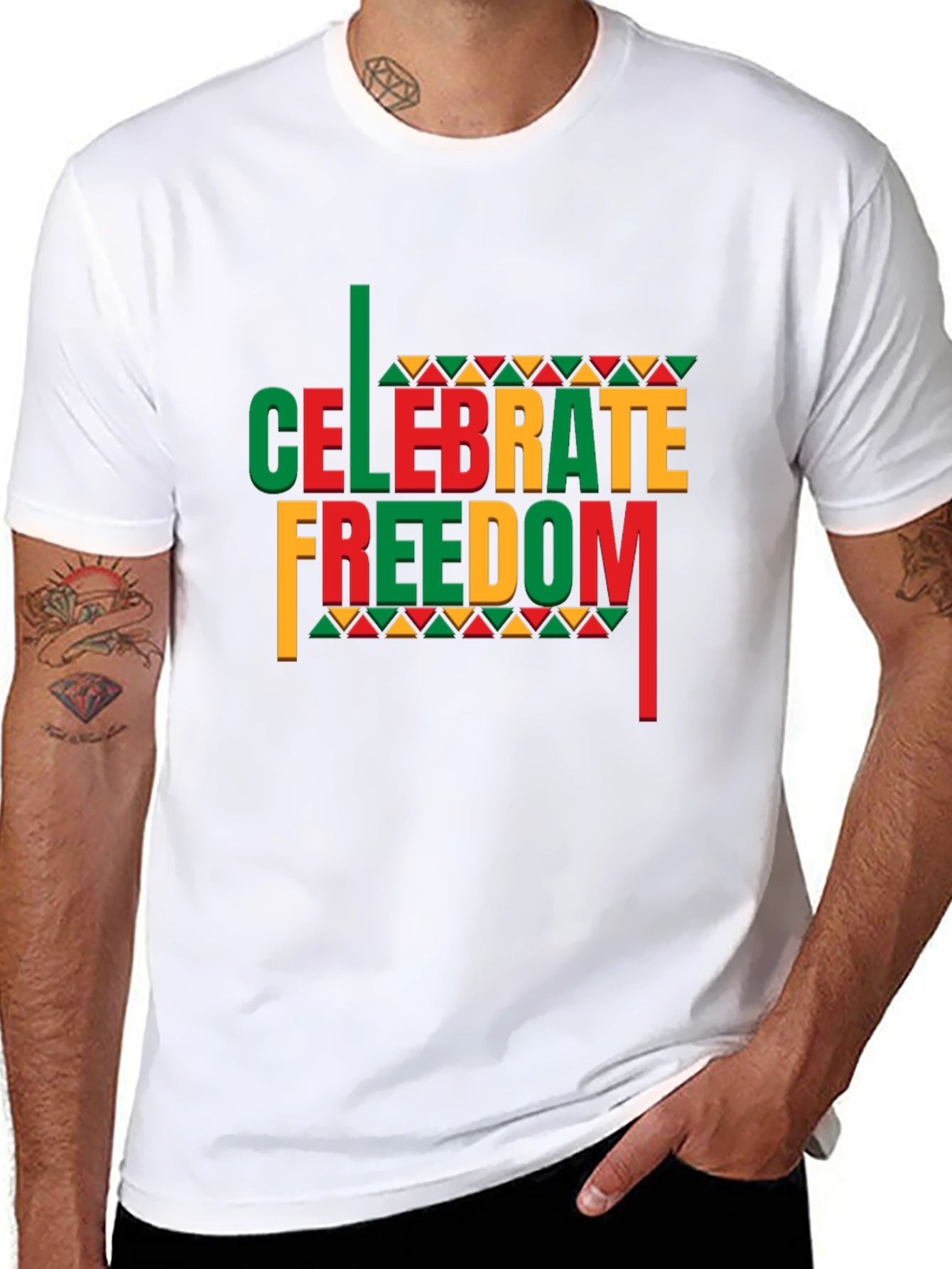Celebrate Freedom Black Graphic Tee