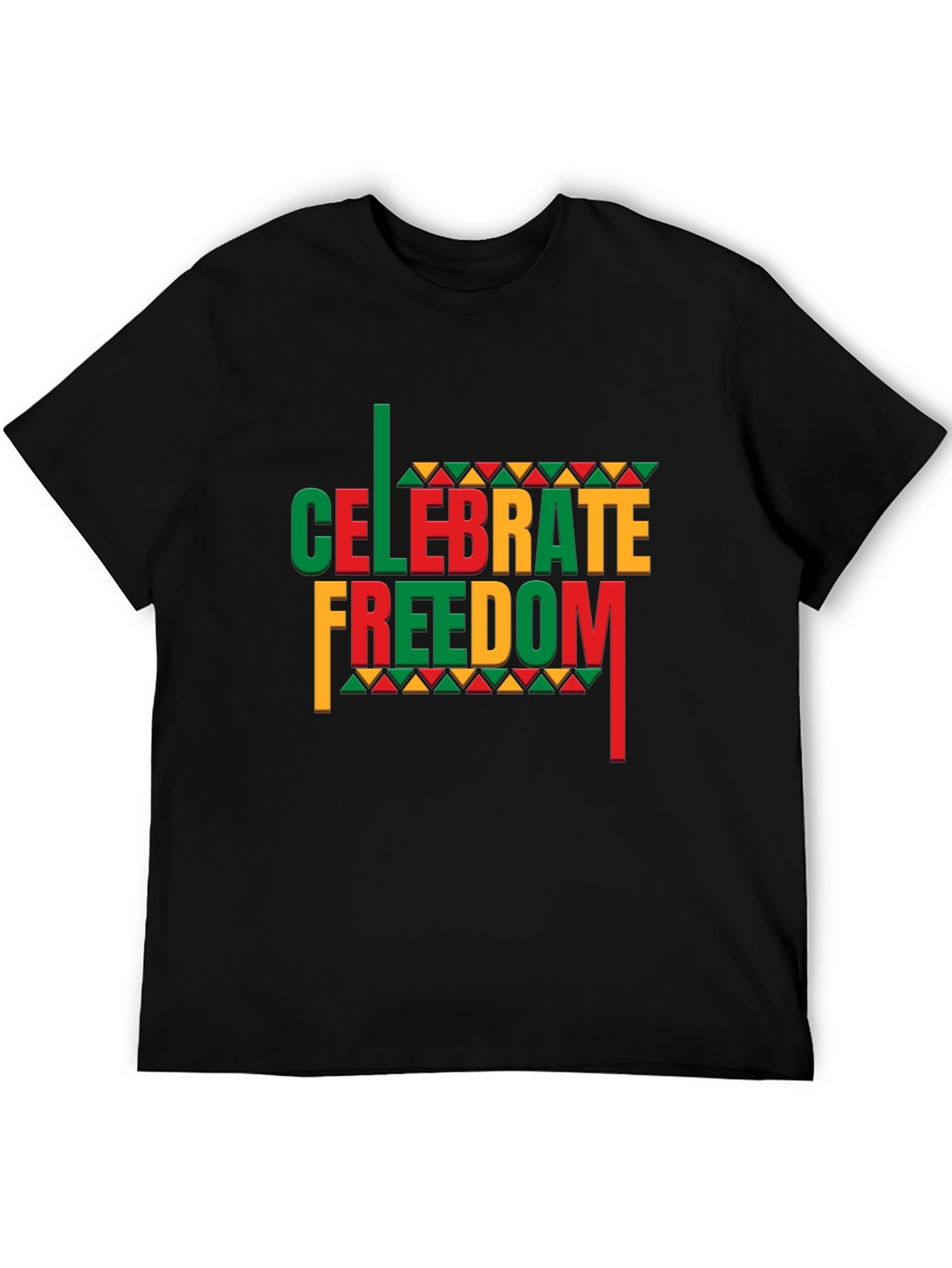 Celebrate Freedom Black Graphic Tee