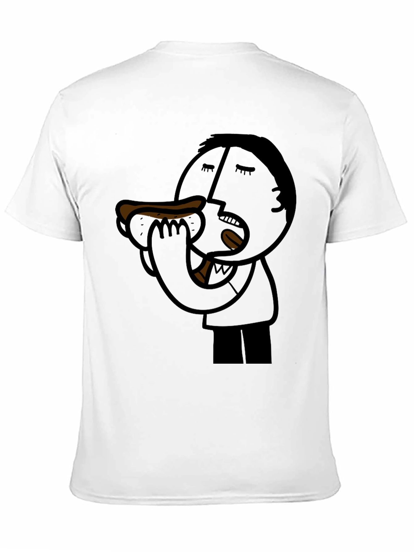 Cartoon Hot Dog Lover T-Shirt