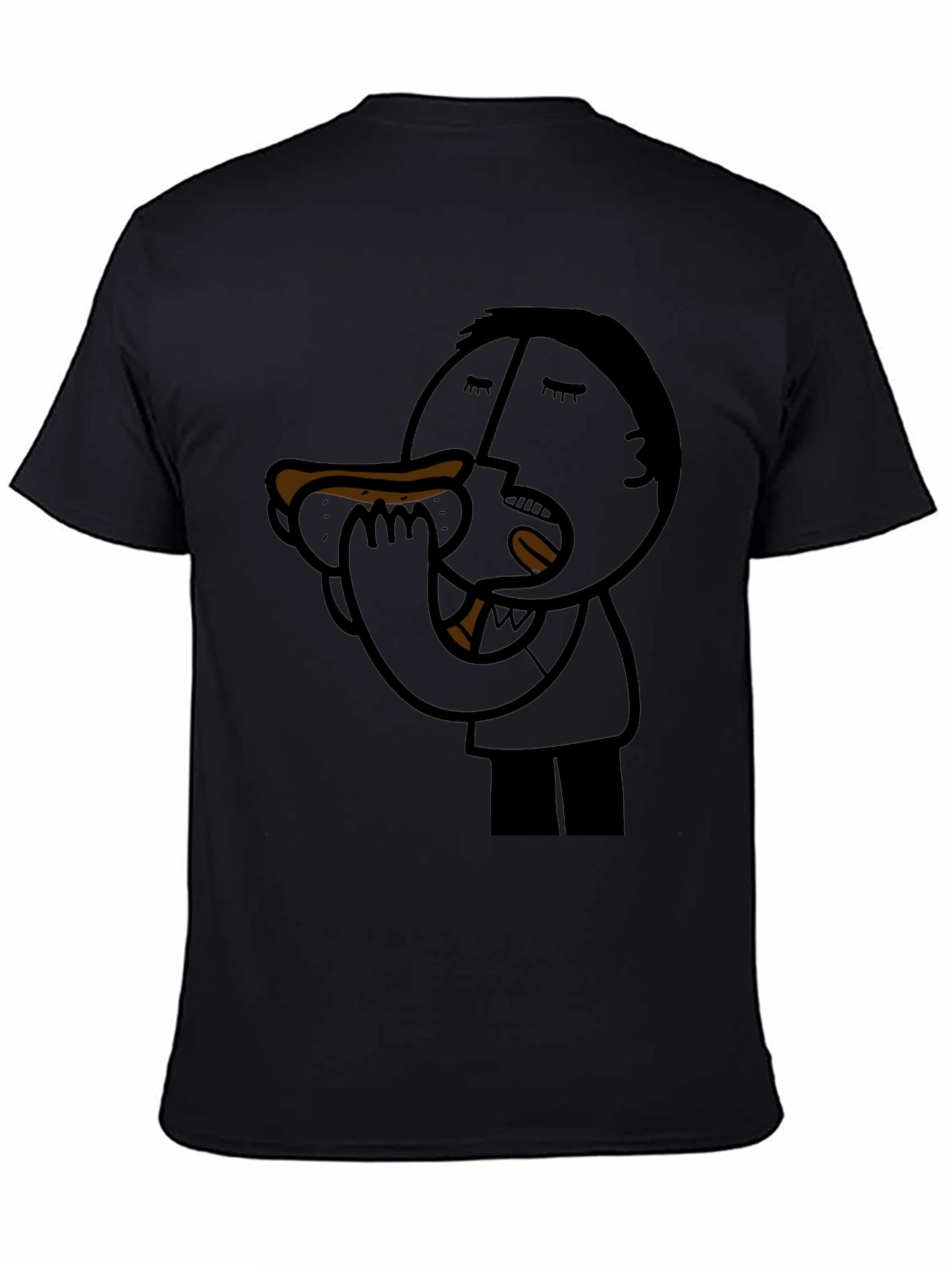 Cartoon Hot Dog Lover T-Shirt
