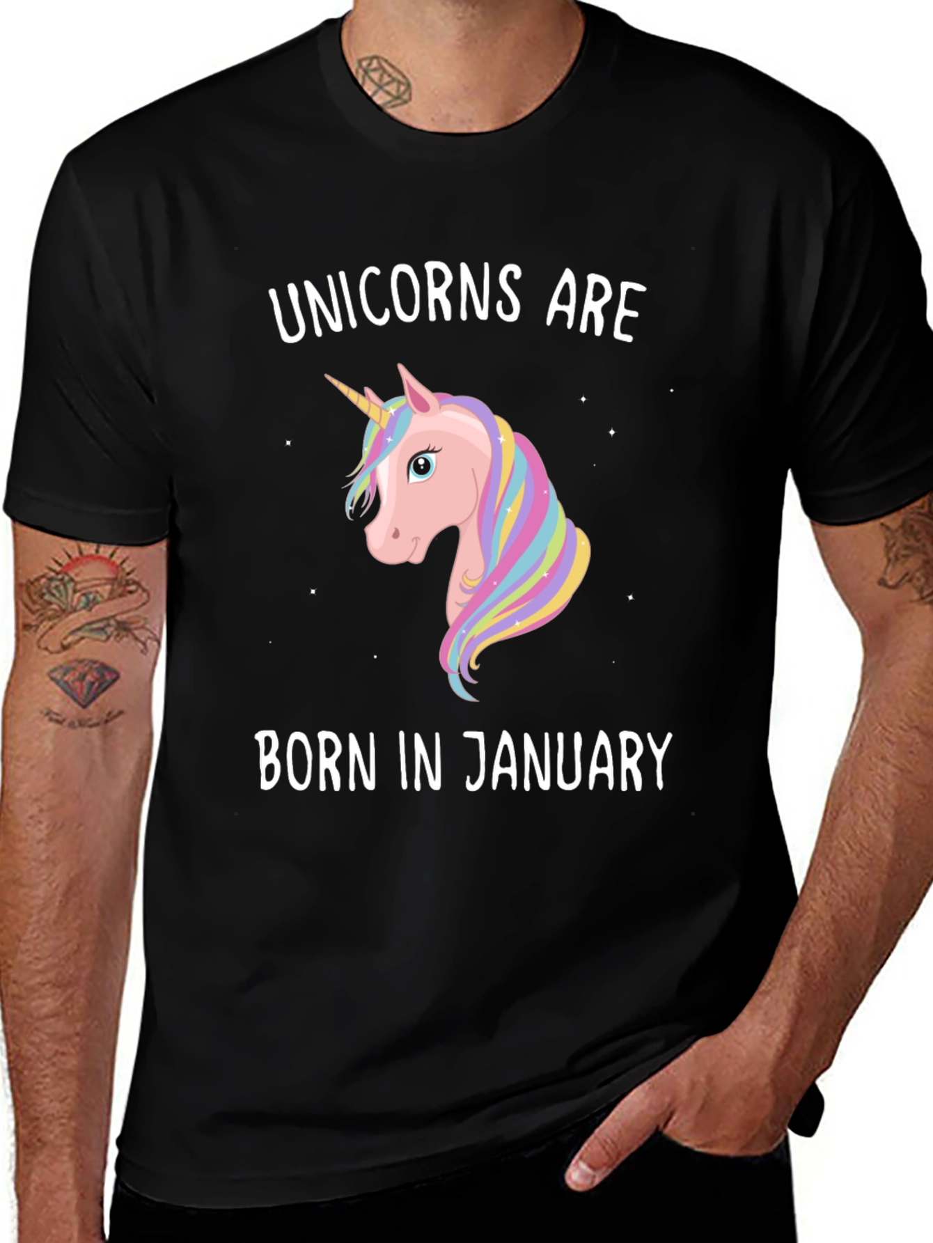 Unicorns Born in January T-Shirt