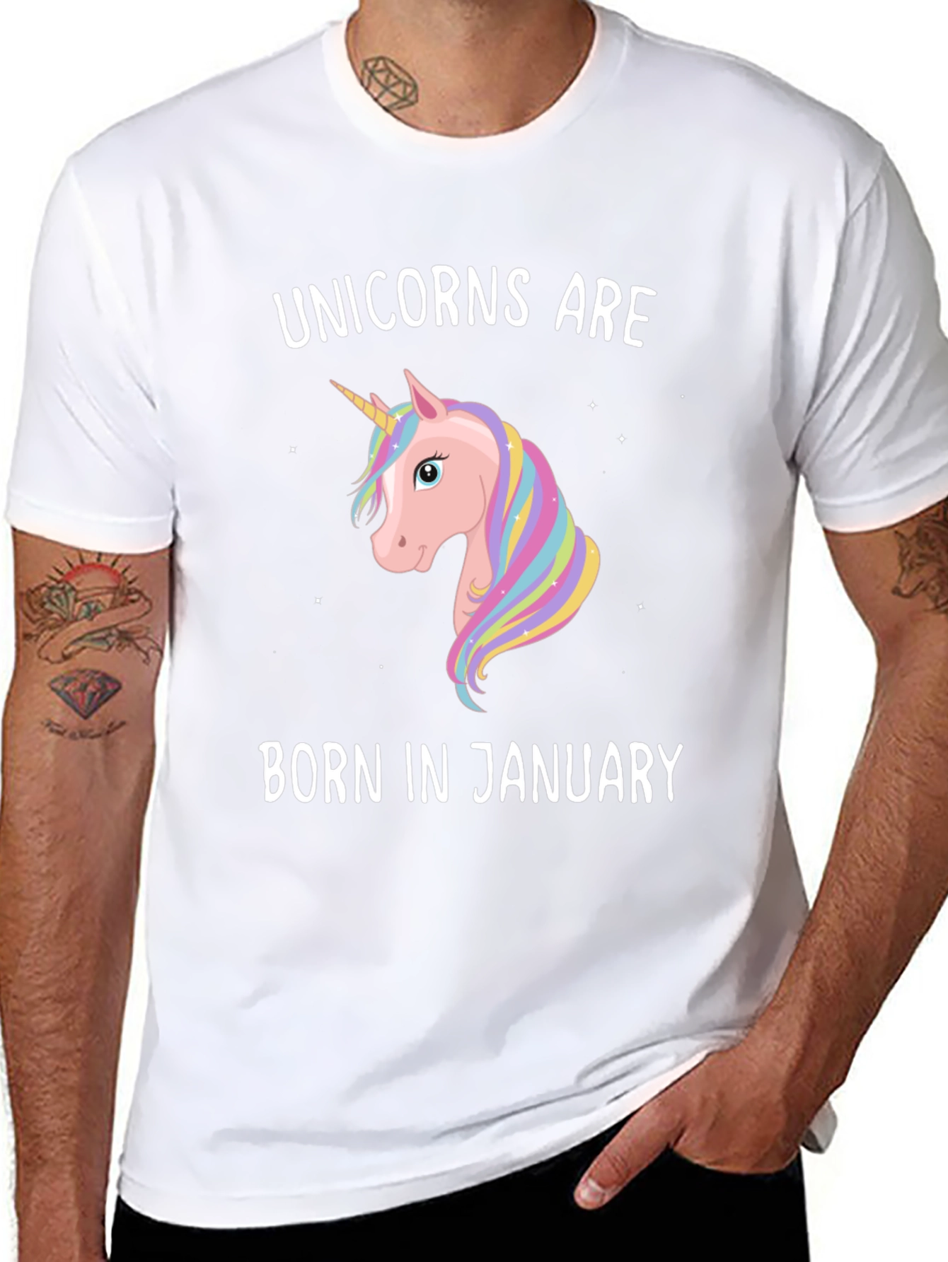 Unicorns Born in January T-Shirt