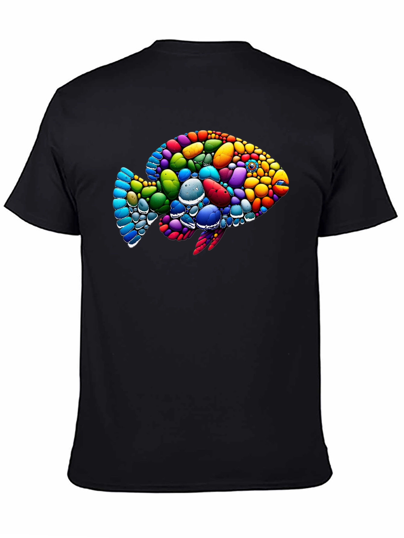 Colorful Fish Graphic T-Shirt