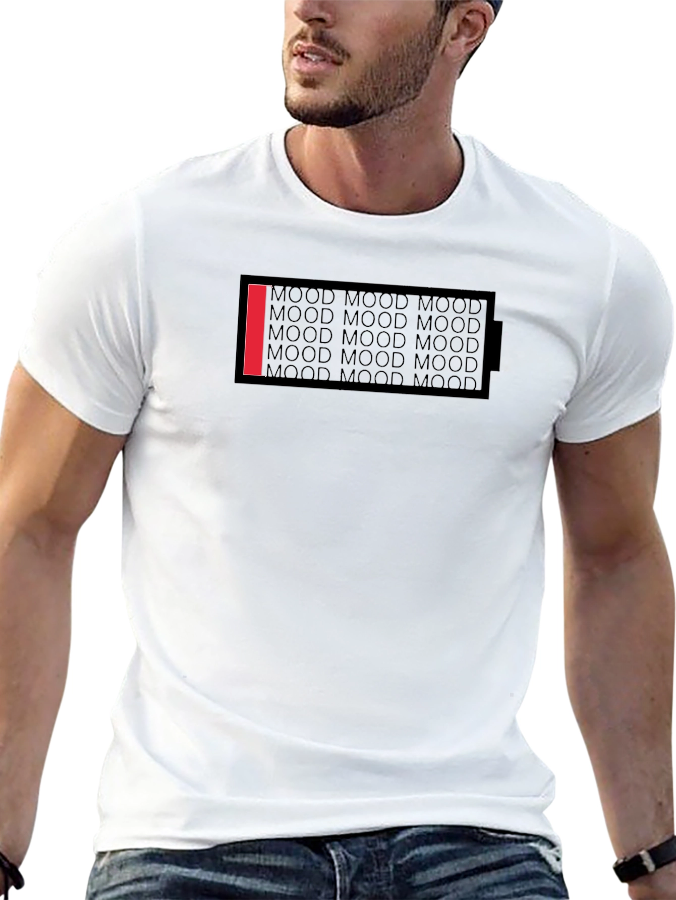 Mood Battery Graphic Tee - Casual Comfort