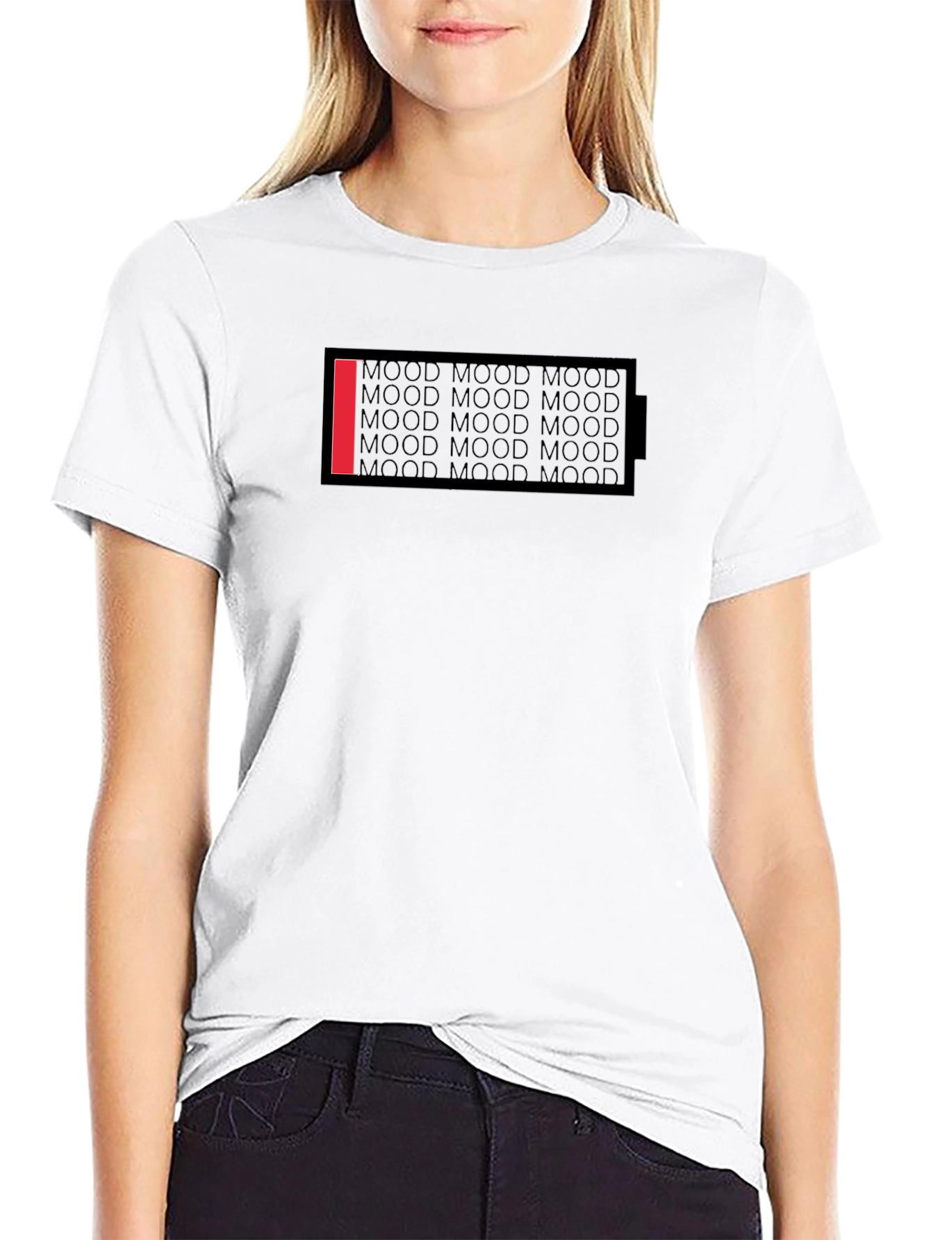Mood Battery Graphic Tee - Casual Comfort