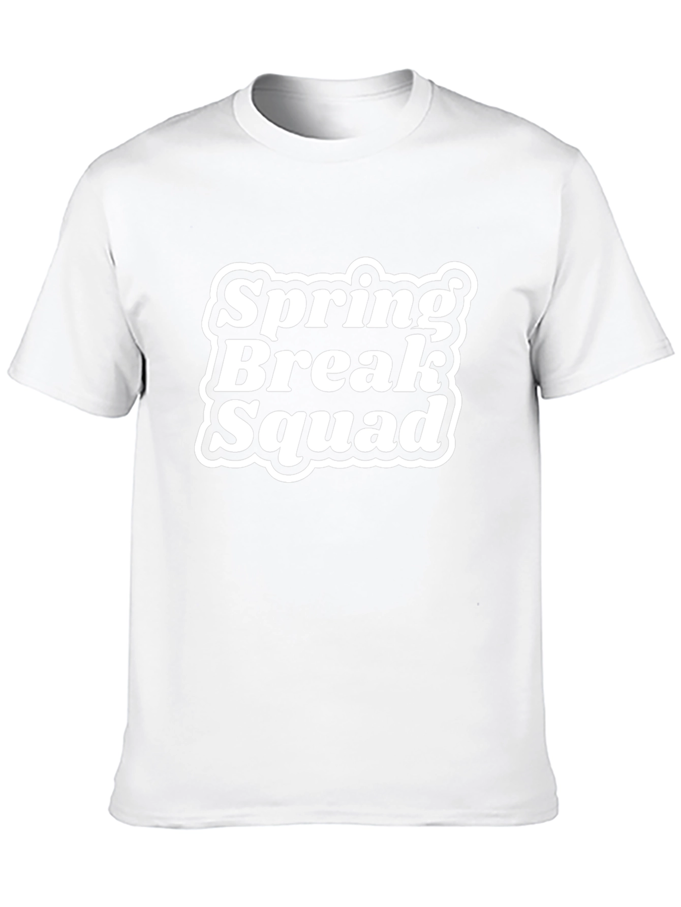 Spring Break Squad Tee - Black Cotton T-Shirt