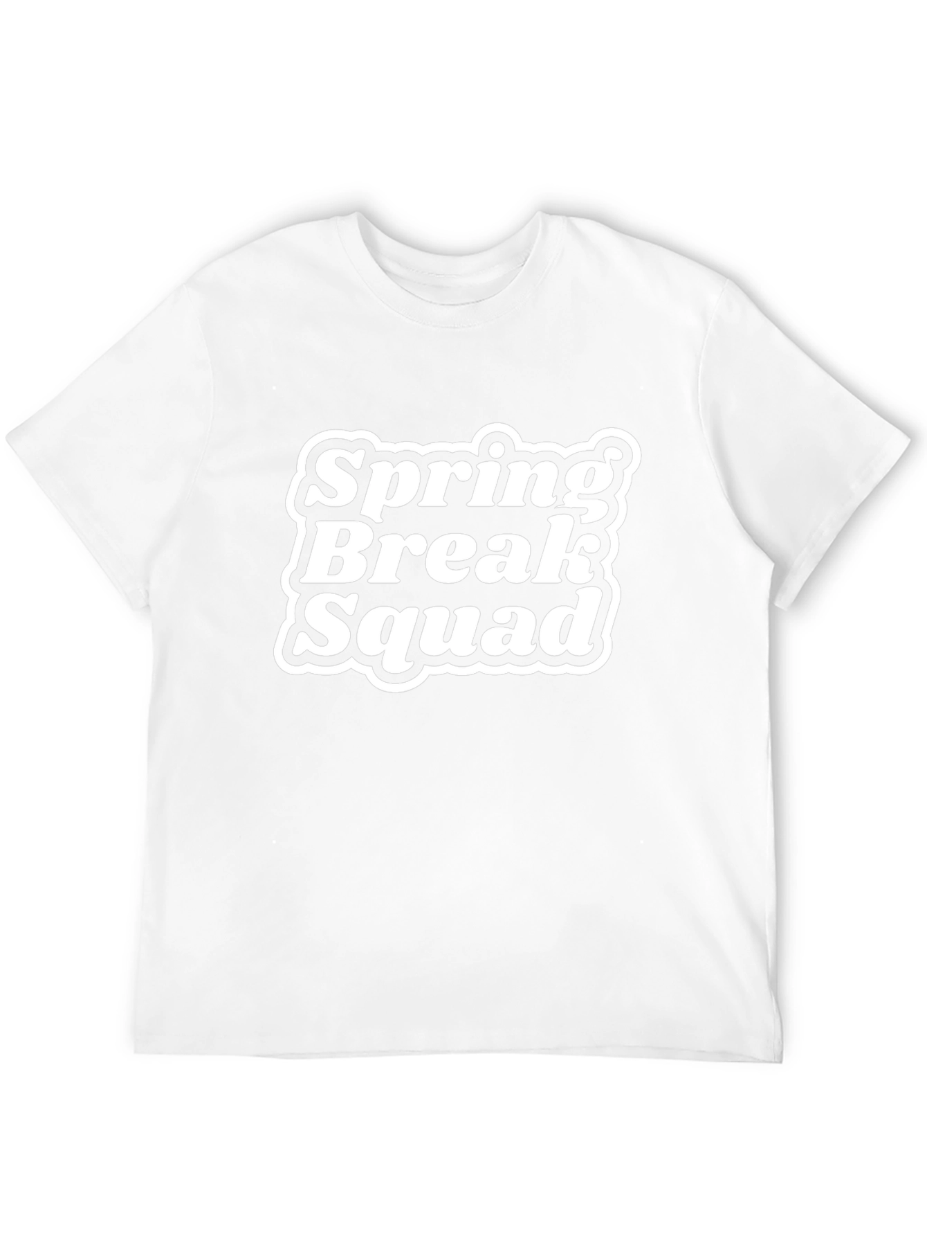 Spring Break Squad Tee - Black Cotton T-Shirt