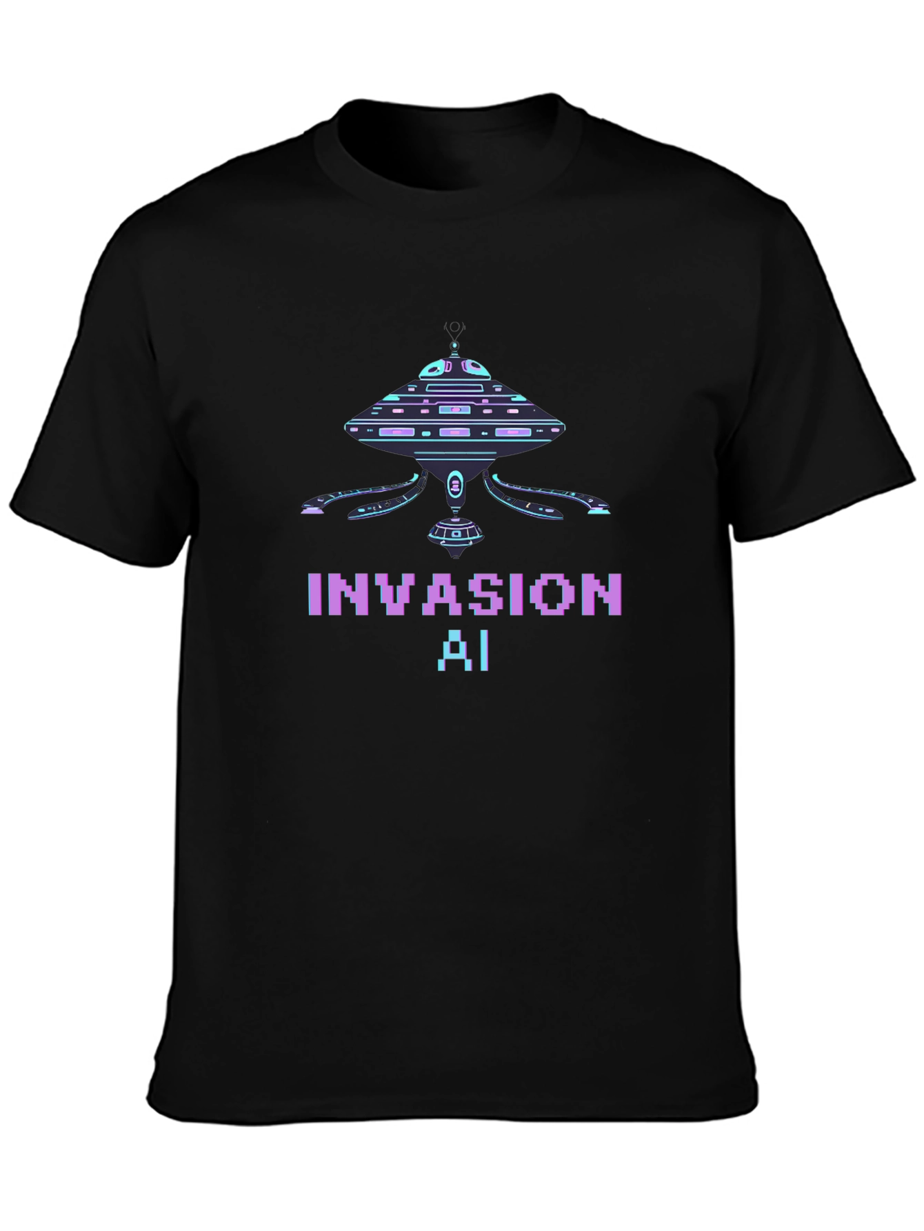 Invasion AI T-Shirt - Sci-Fi Graphic Tee