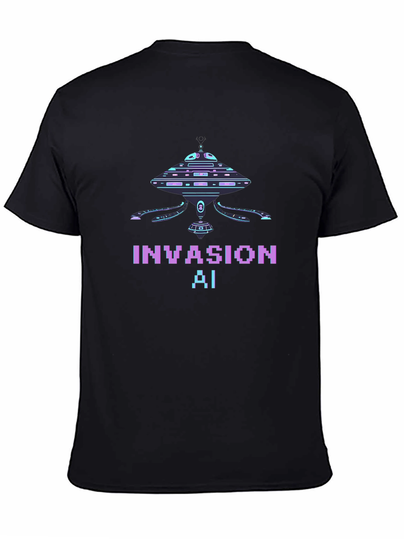 Invasion AI T-Shirt - Sci-Fi Graphic Tee