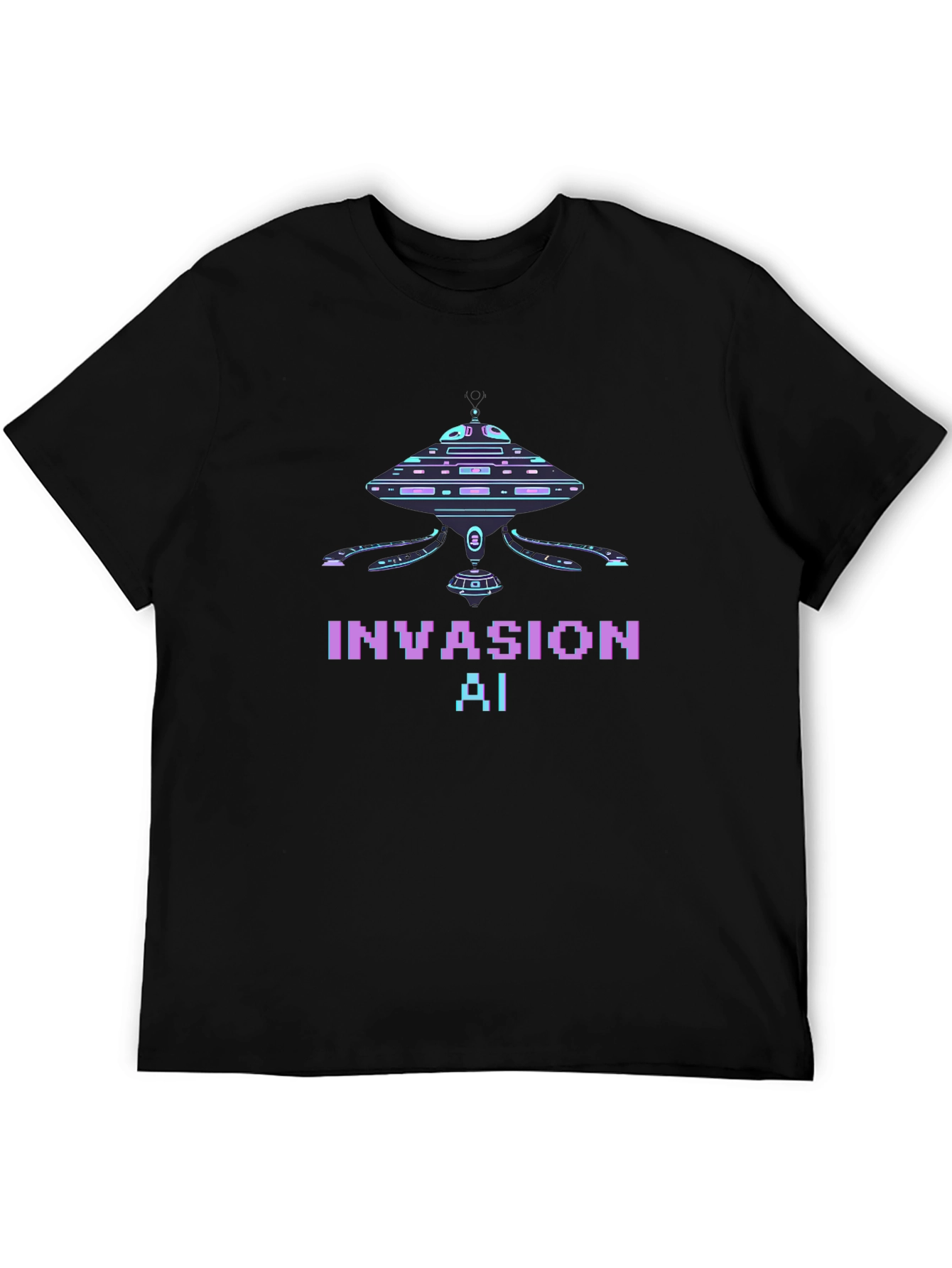Invasion AI T-Shirt - Sci-Fi Graphic Tee
