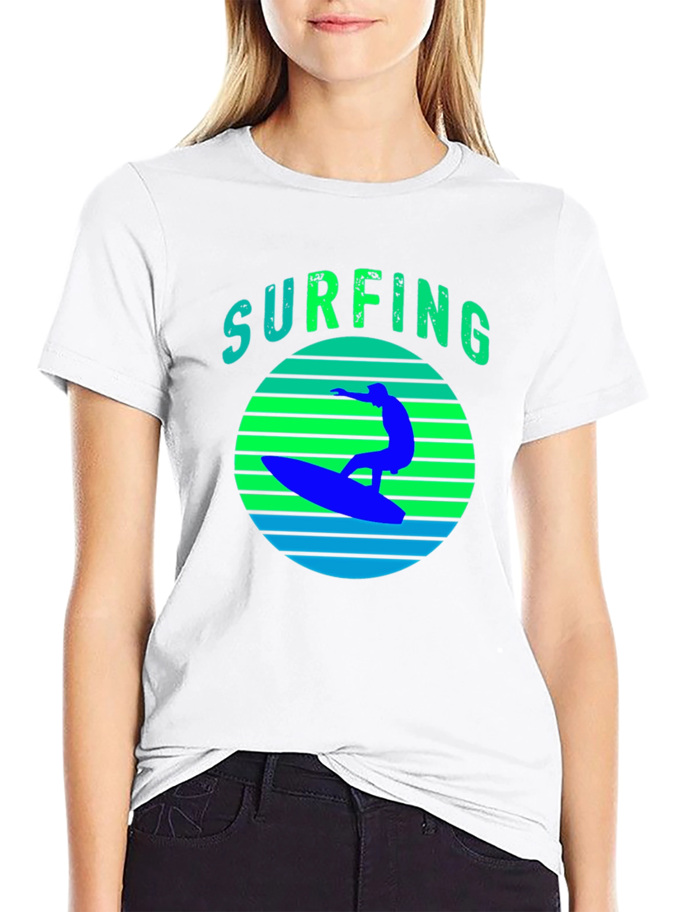 Surfing Graphic Tee - Cool Summer Vibes