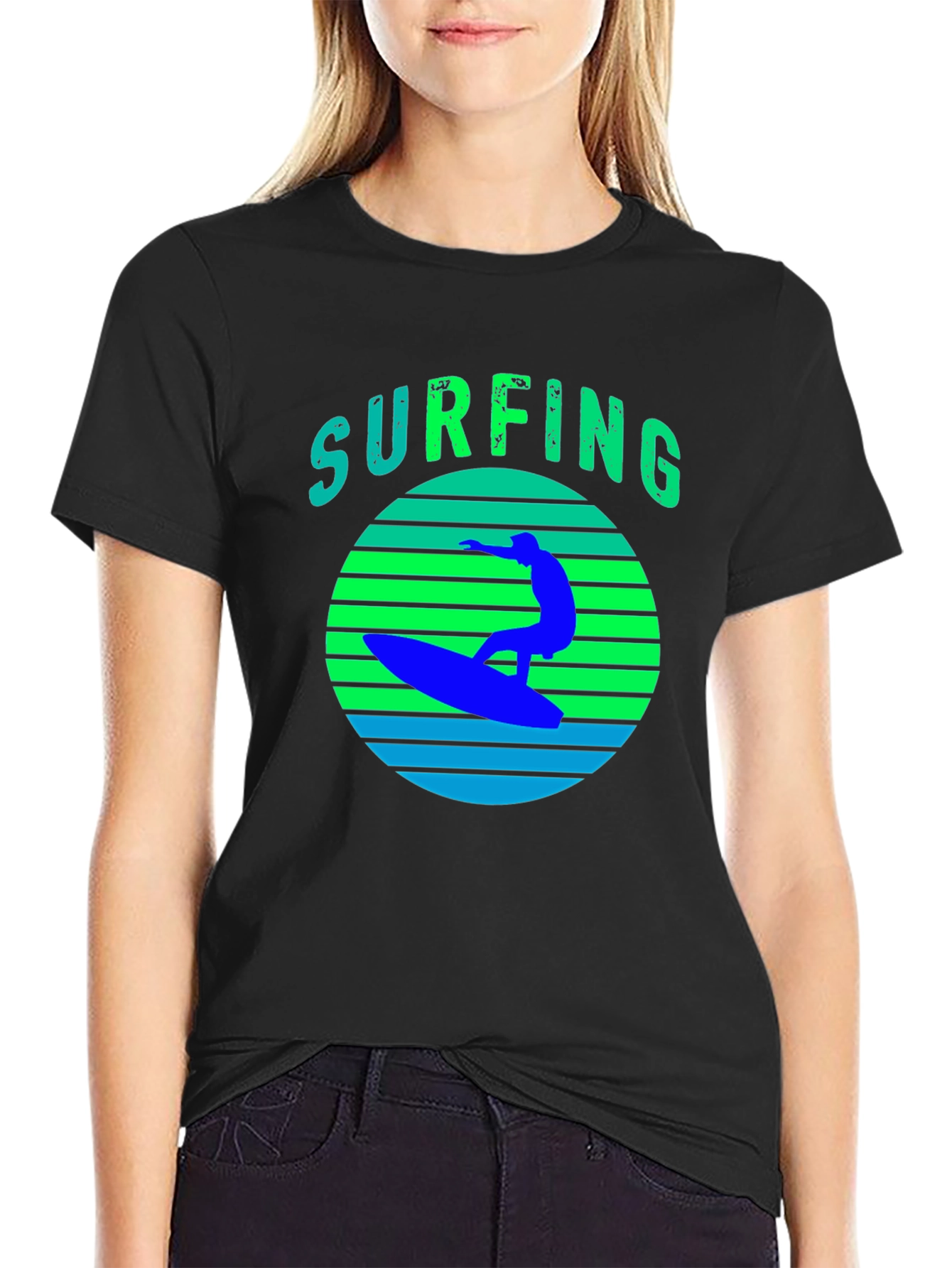 Surfing Graphic Tee - Cool Summer Vibes