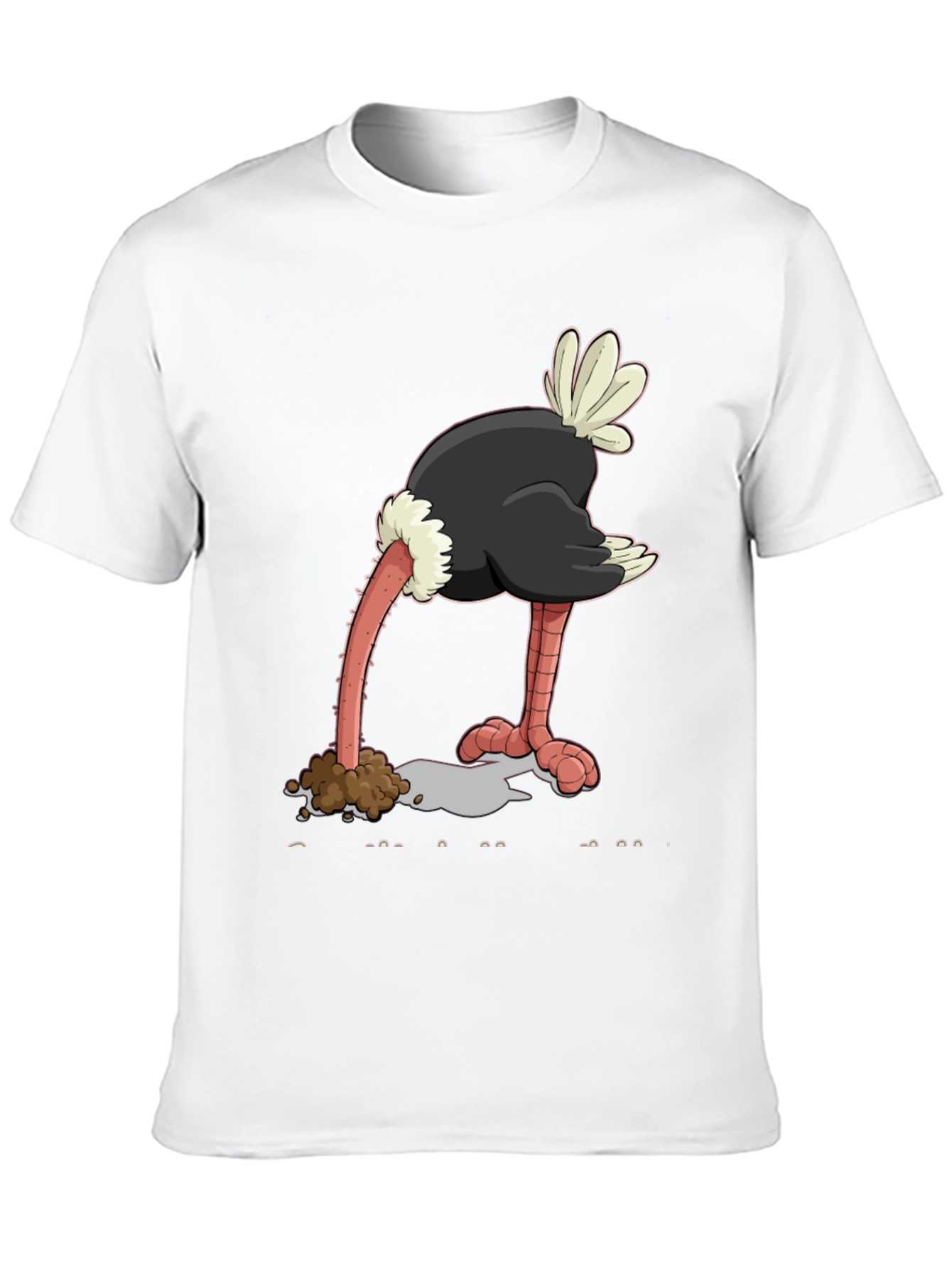 Ostrich Head in Sand Graphic Tee