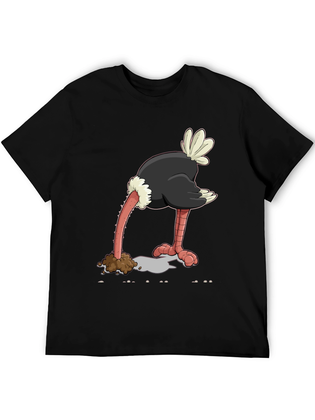Ostrich Head in Sand Graphic Tee