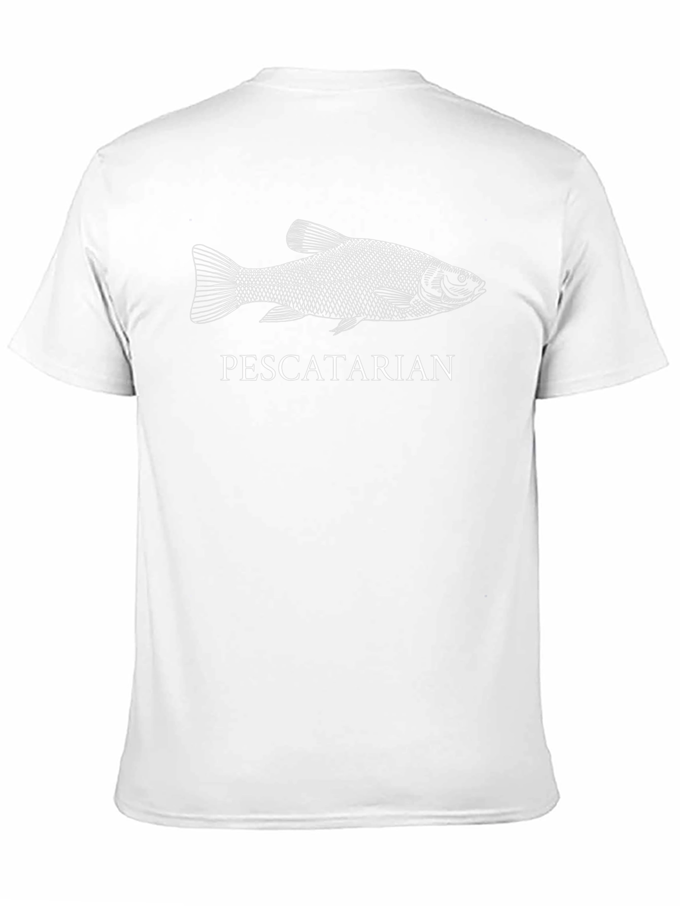 Pescetarian Fish Graphic Tee - Unisex Black T-Shirt
