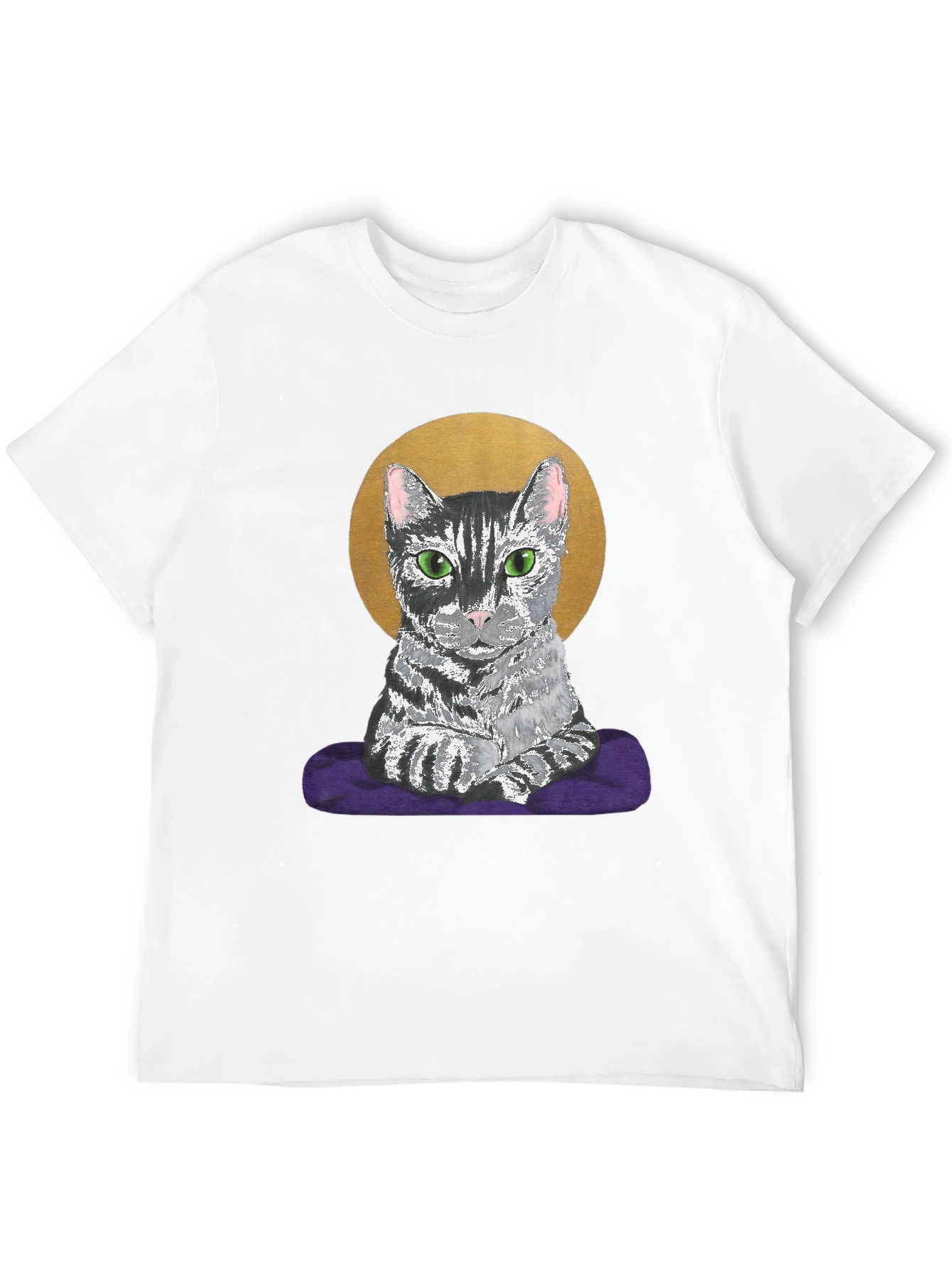Cat Halo T-Shirt - Regal Feline Tee
